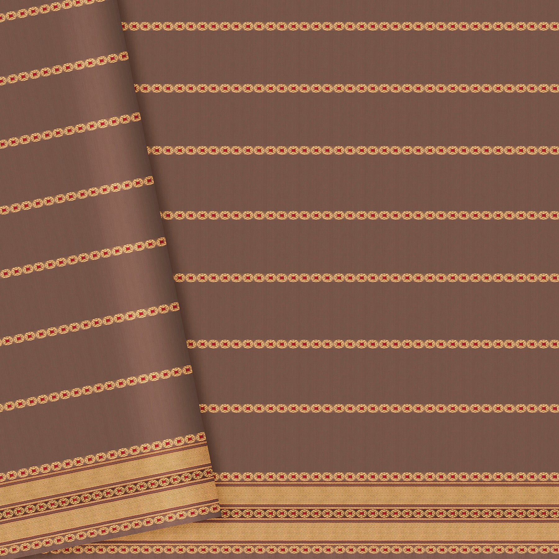 Pradeep Pillai Chanderi Silk/Cotton Sari 26-008-HS005-00229 - Blouse View