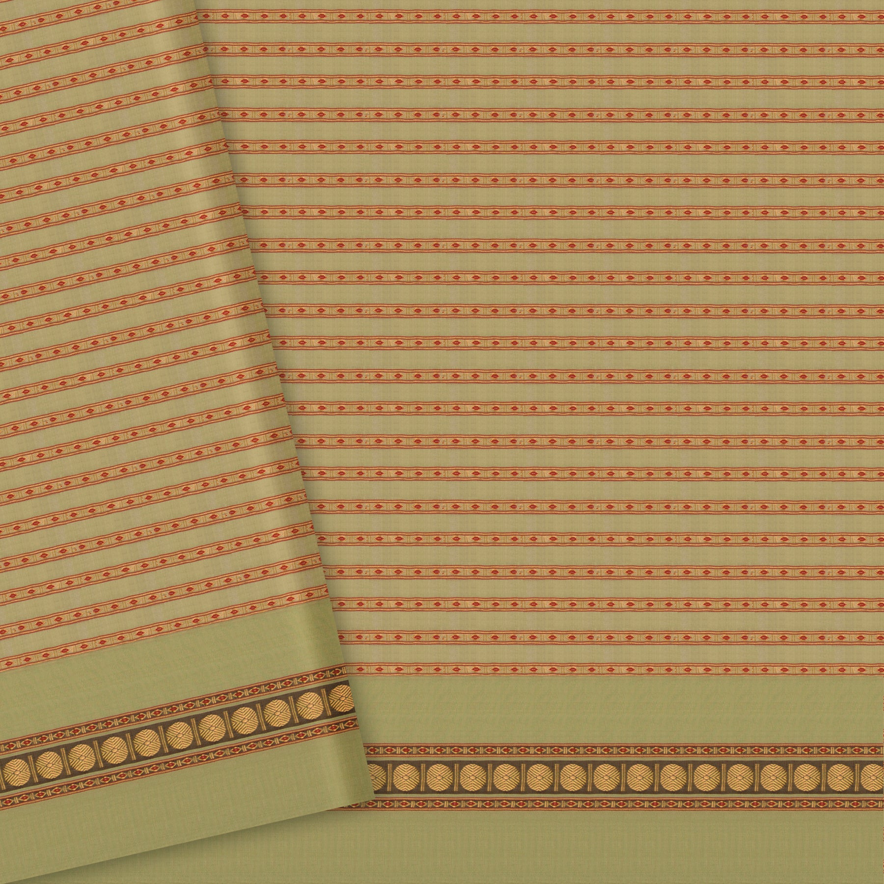 Pradeep Pillai Chanderi Silk/Cotton Sari 26-008-HS005-00234 - Blouse View