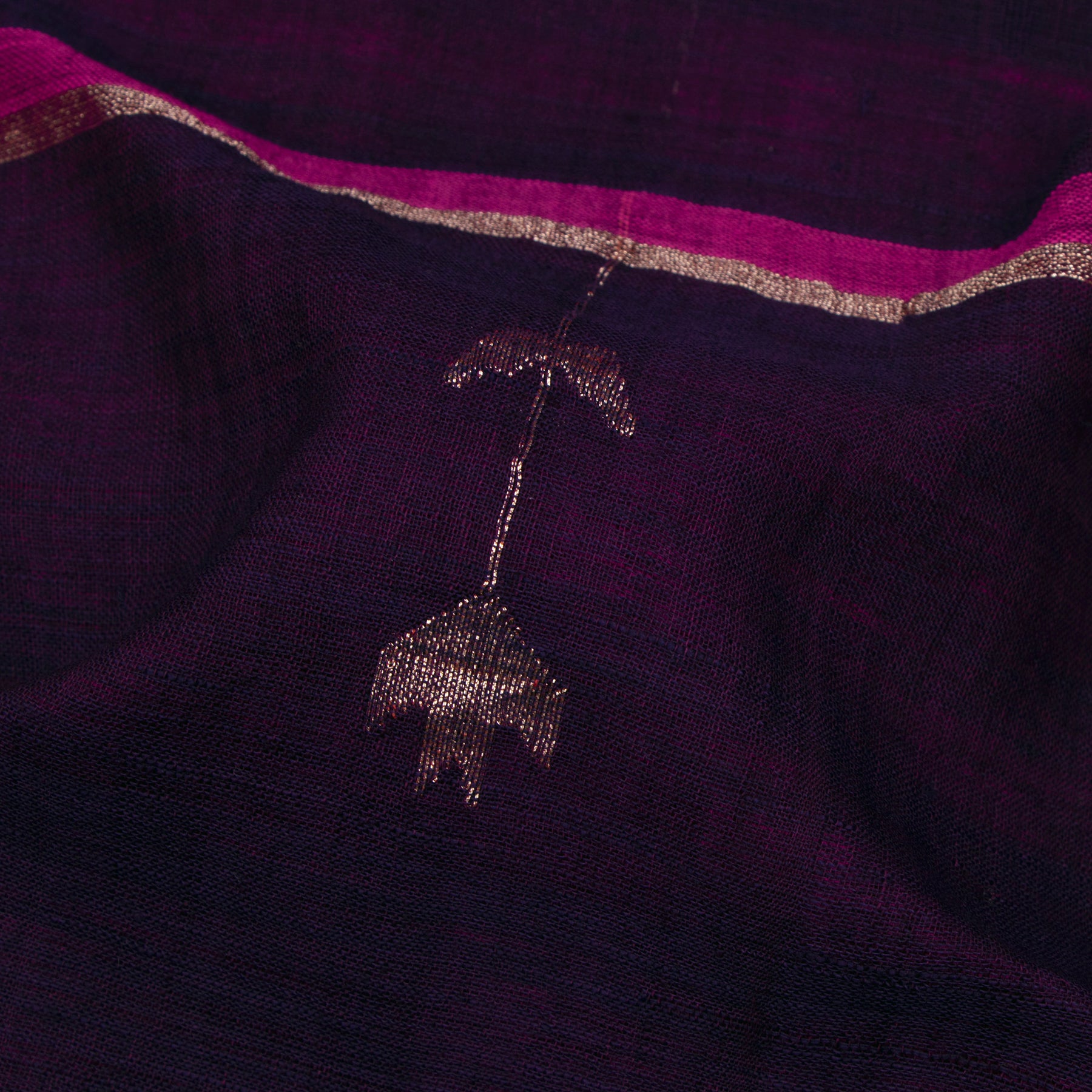 Taan Baan Cotton Sari 26-013-HS003-00020 - Fabric View