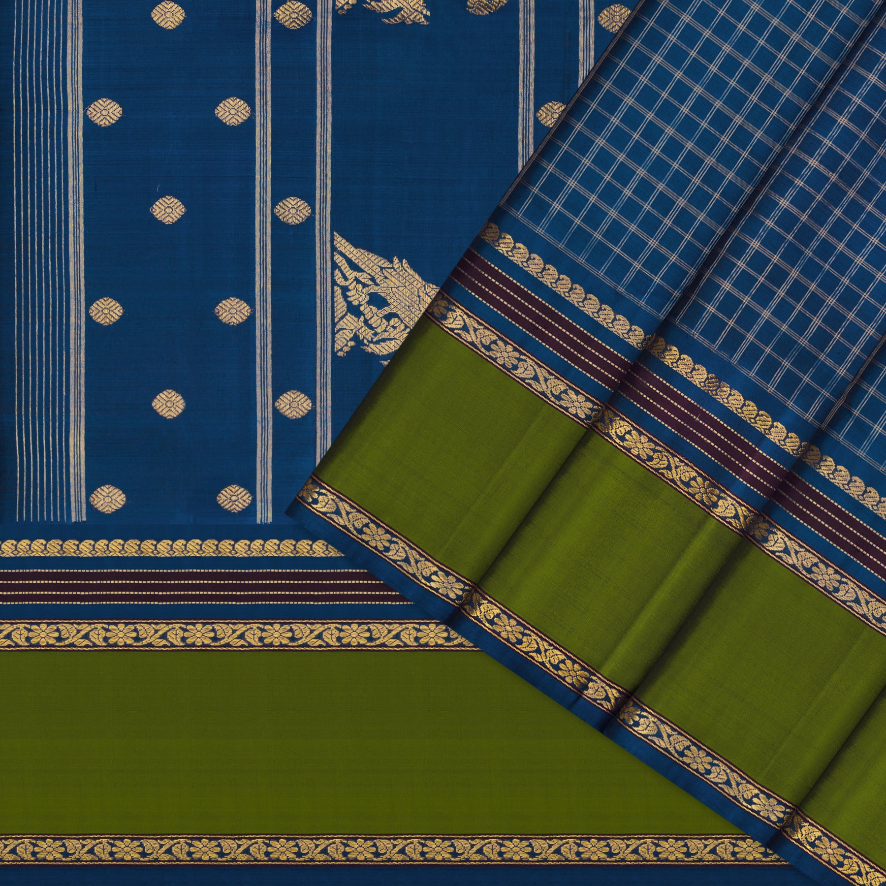 Kanakavalli Kanjivaram Silk Sari 26-040-HS001-00814 - Cover View