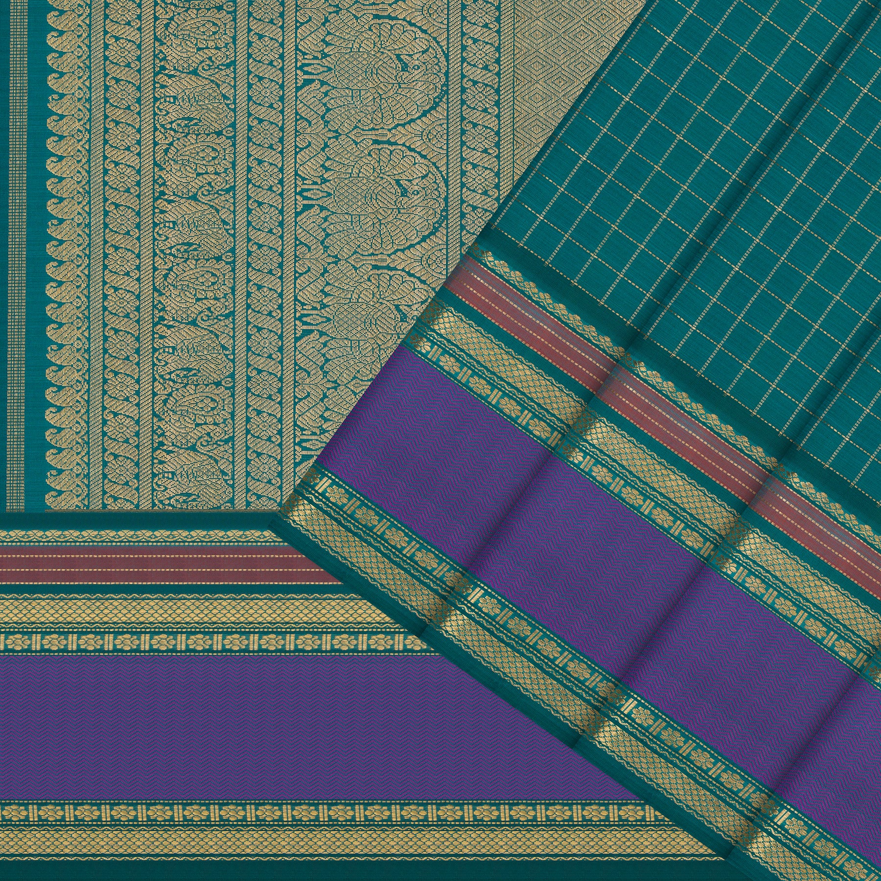Kanakavalli Kanjivaram Silk Sari 26-040-HS001-00816 - Cover View