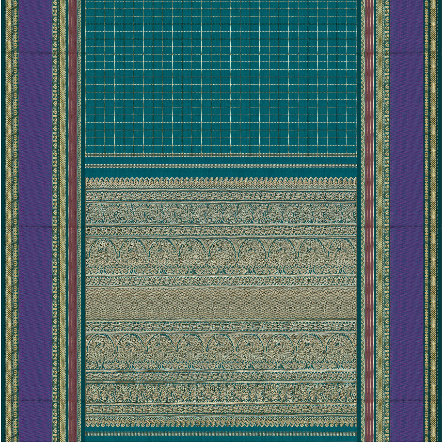 Kanakavalli Kanjivaram Silk Sari 26-040-HS001-00816 - Full View