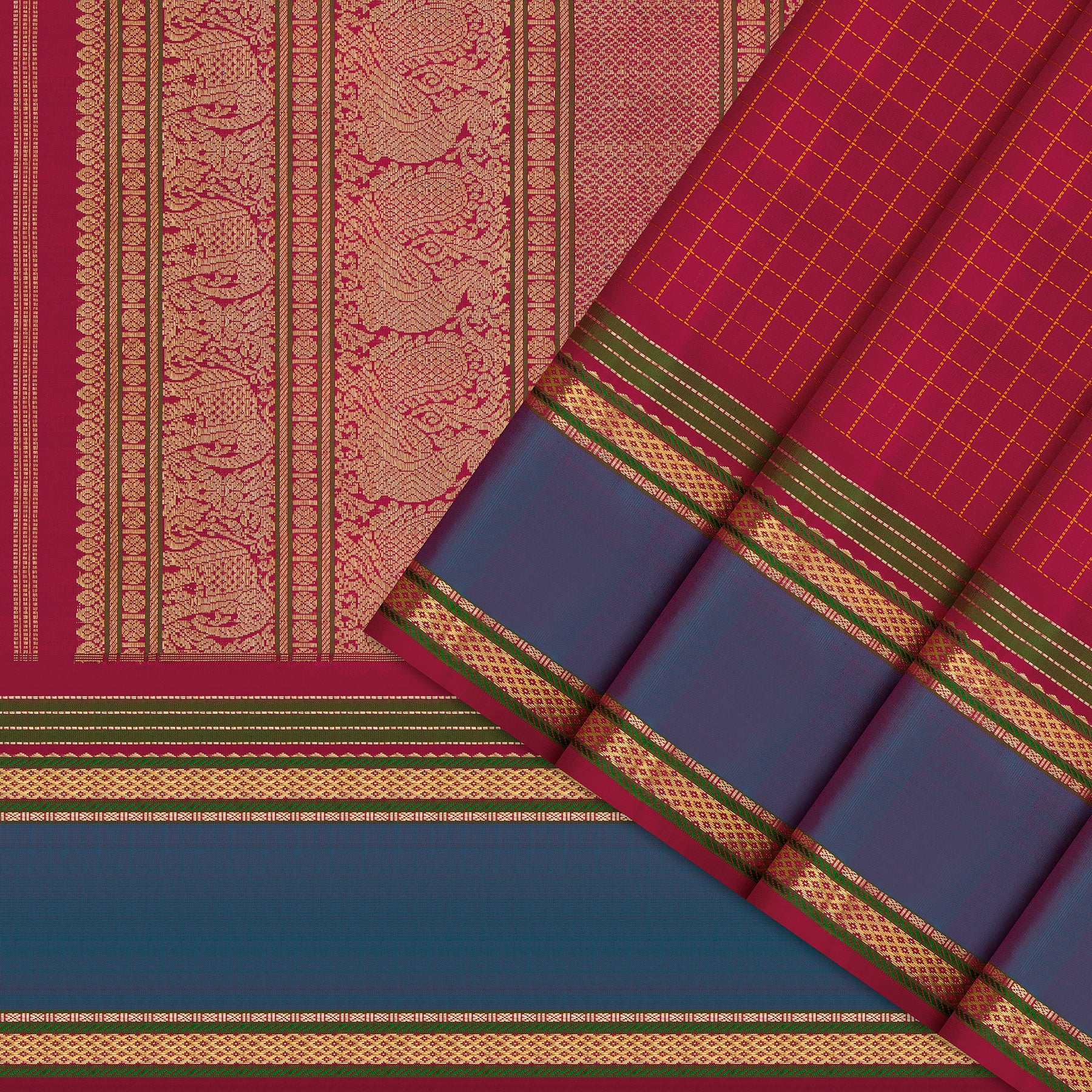 Kanakavalli Kanjivaram Silk Sari 26-040-HS001-00819 - Cover View