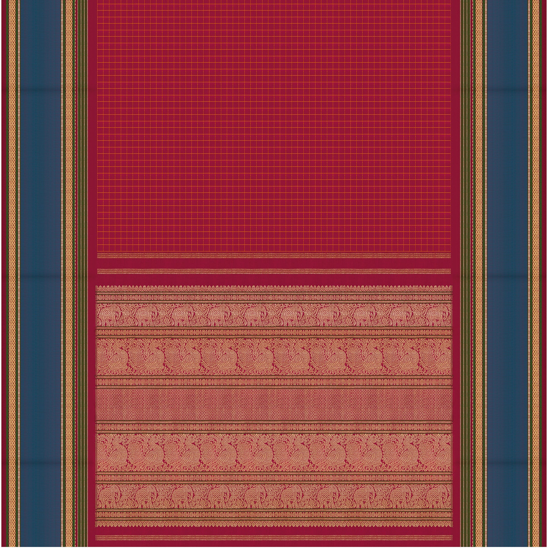 Kanakavalli Kanjivaram Silk Sari 26-040-HS001-00819 - Full View