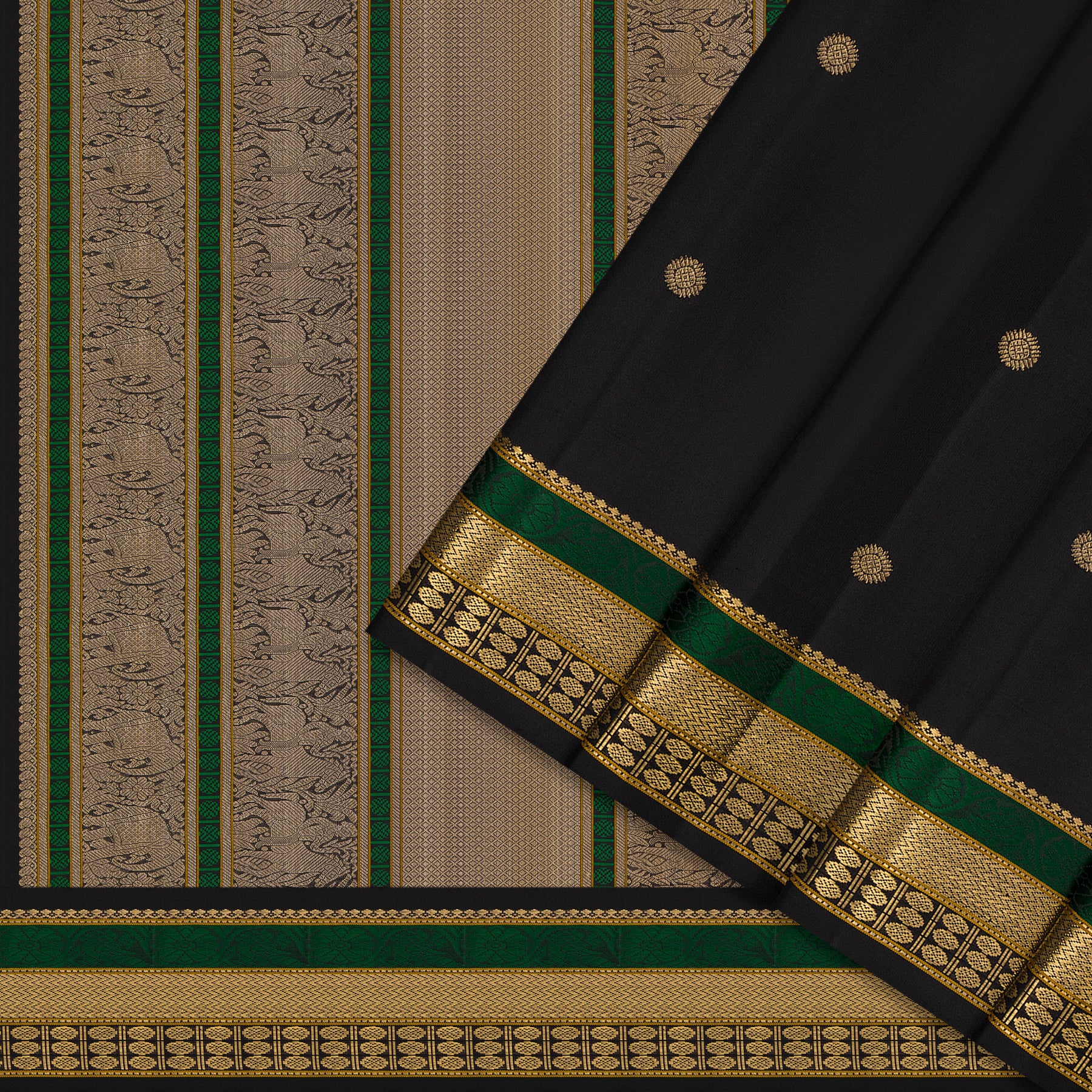 Kanakavalli Kanjivaram Silk Sari 26-040-HS001-01442 - Cover View