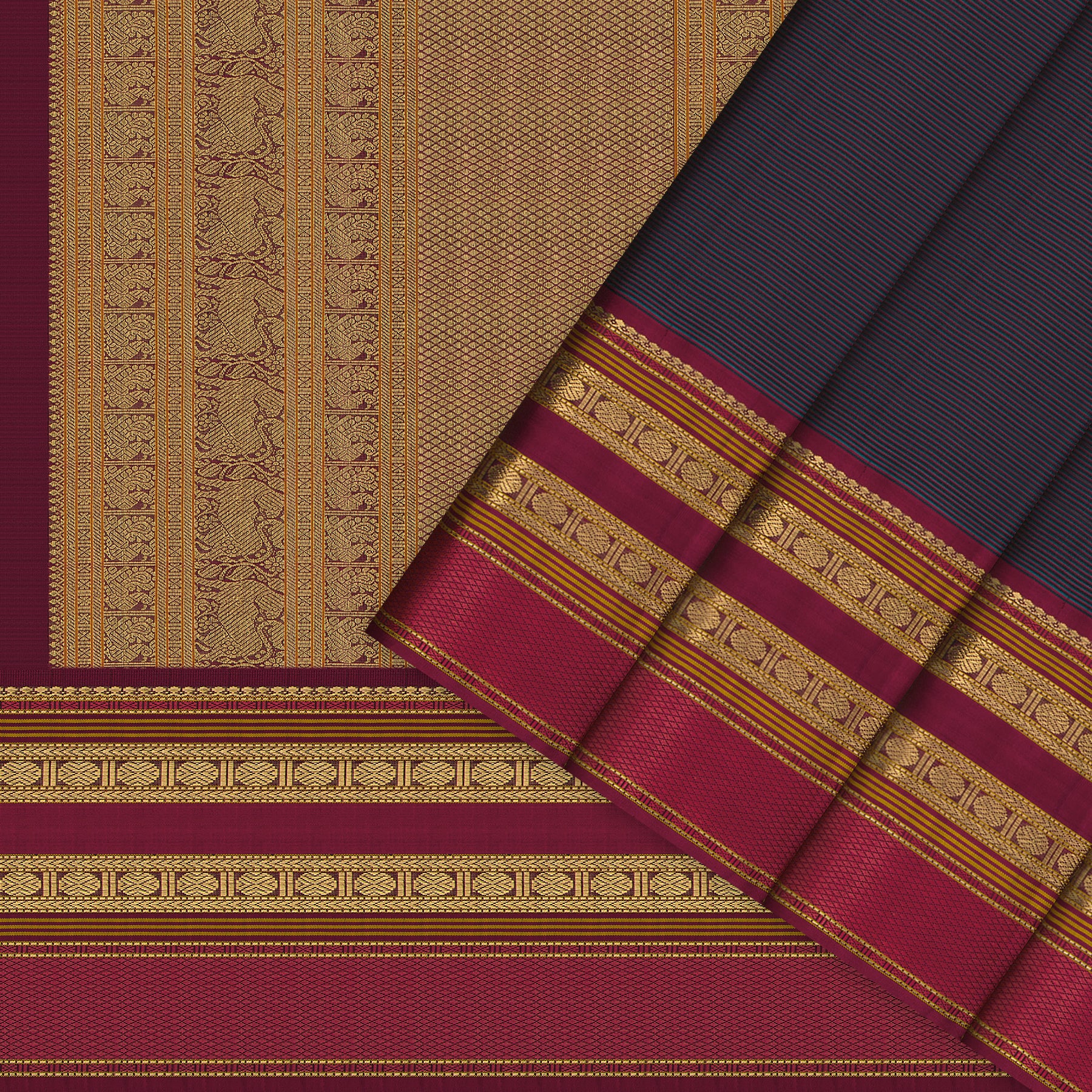 Kanakavalli Kanjivaram Silk Sari 26-040-HS001-01867 - Cover View