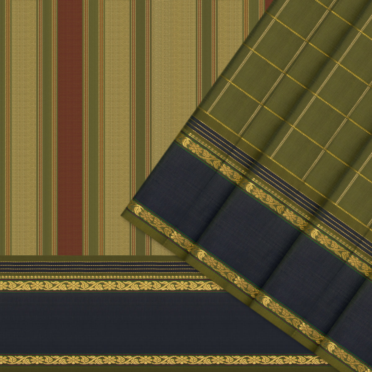 Kanakavalli Kanjivaram Silk Sari 26-040-HS001-03986 - Cover View