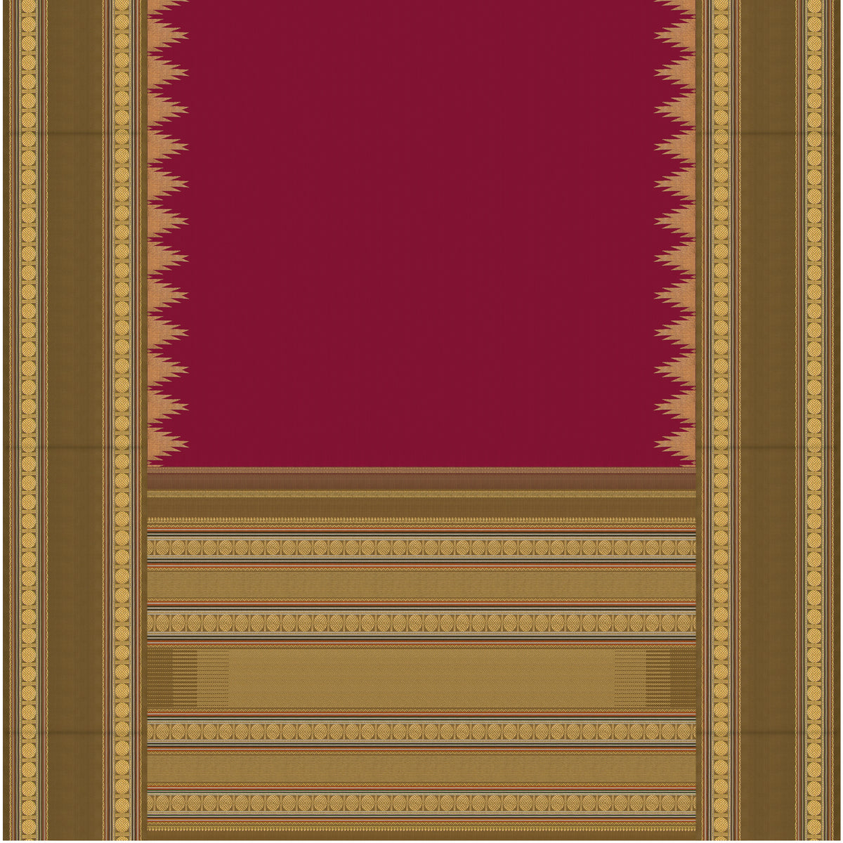 Kanakavalli Kanjivaram Silk Sari 26-041-HS001-00957 - Full View