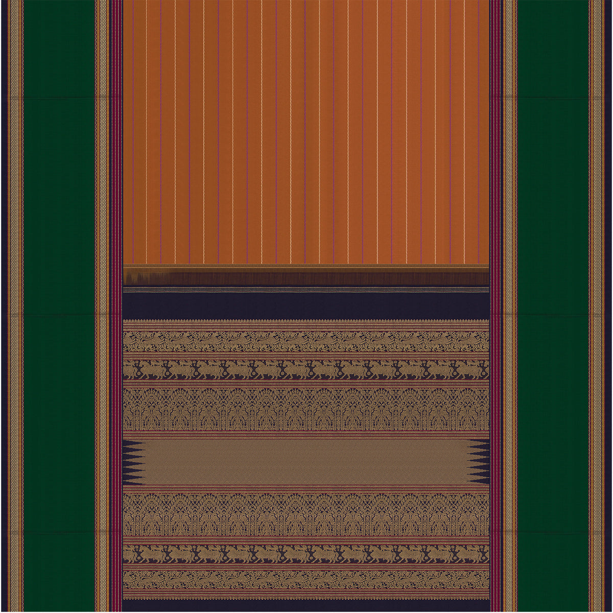 Kanakavalli Kanjivaram Silk Sari 26-041-HS001-02953 - Full View