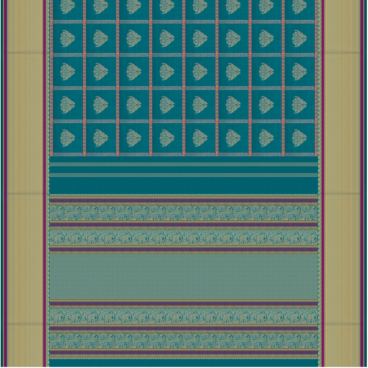 Kanakavalli Kanjivaram Silk Sari 26-041-HS001-03973 - Full View
