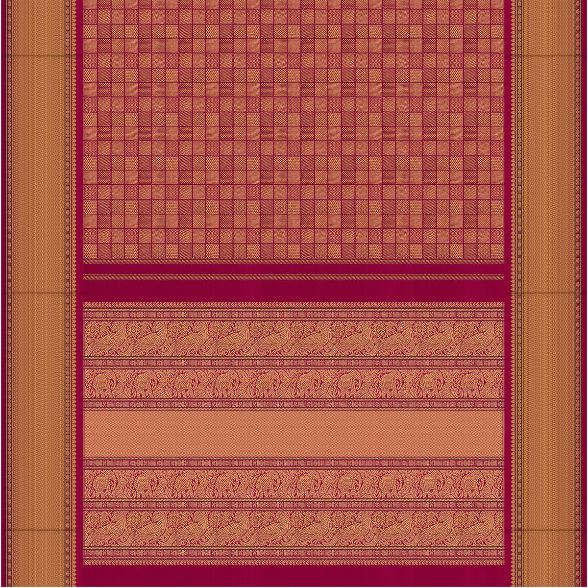 Kanakavalli Kanjivaram Silk Sari 26-041-HS001-04730 - Full View