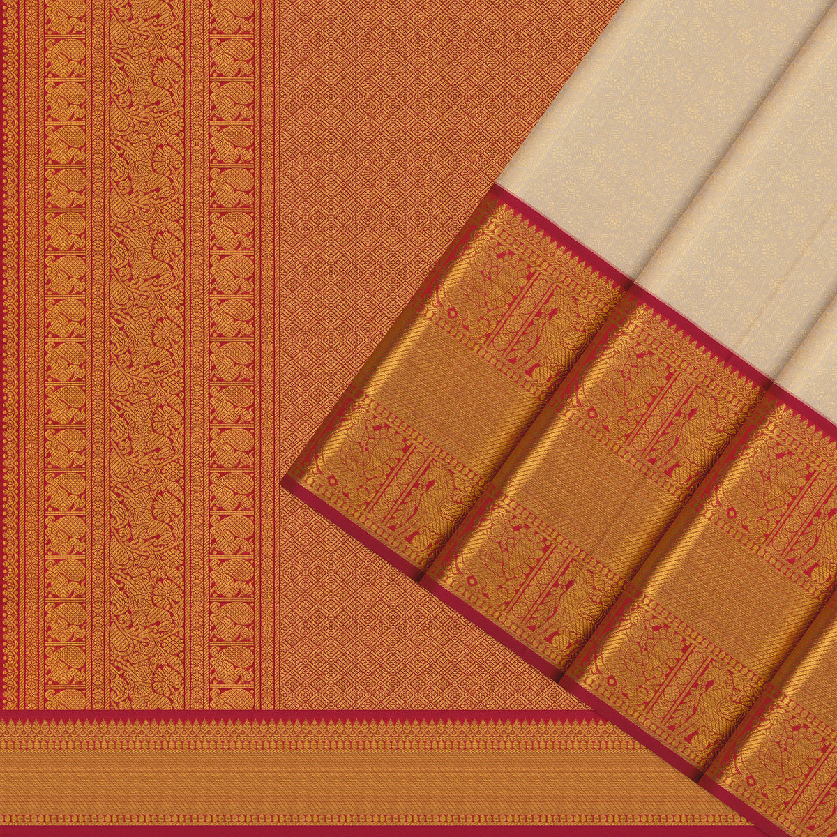 Kanakavalli Kanjivaram Silk Sari 26-109-HS001-04210 - Cover View