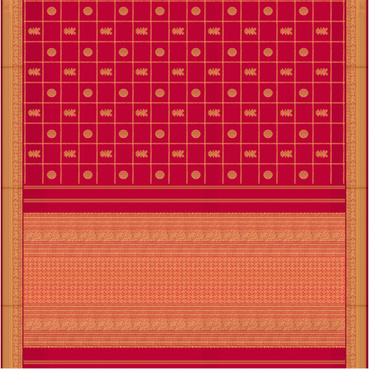 Kanakavalli Kanjivaram Silk Sari 26-109-HS001-04240 - Full View