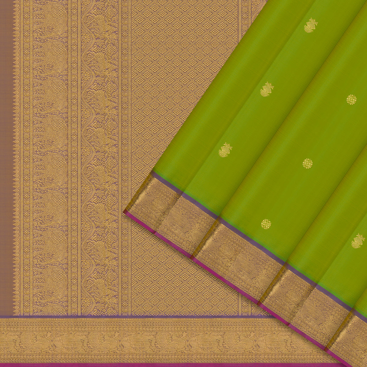 Kanakavalli Kanjivaram Silk Sari 26-109-HS001-04253 - Cover View