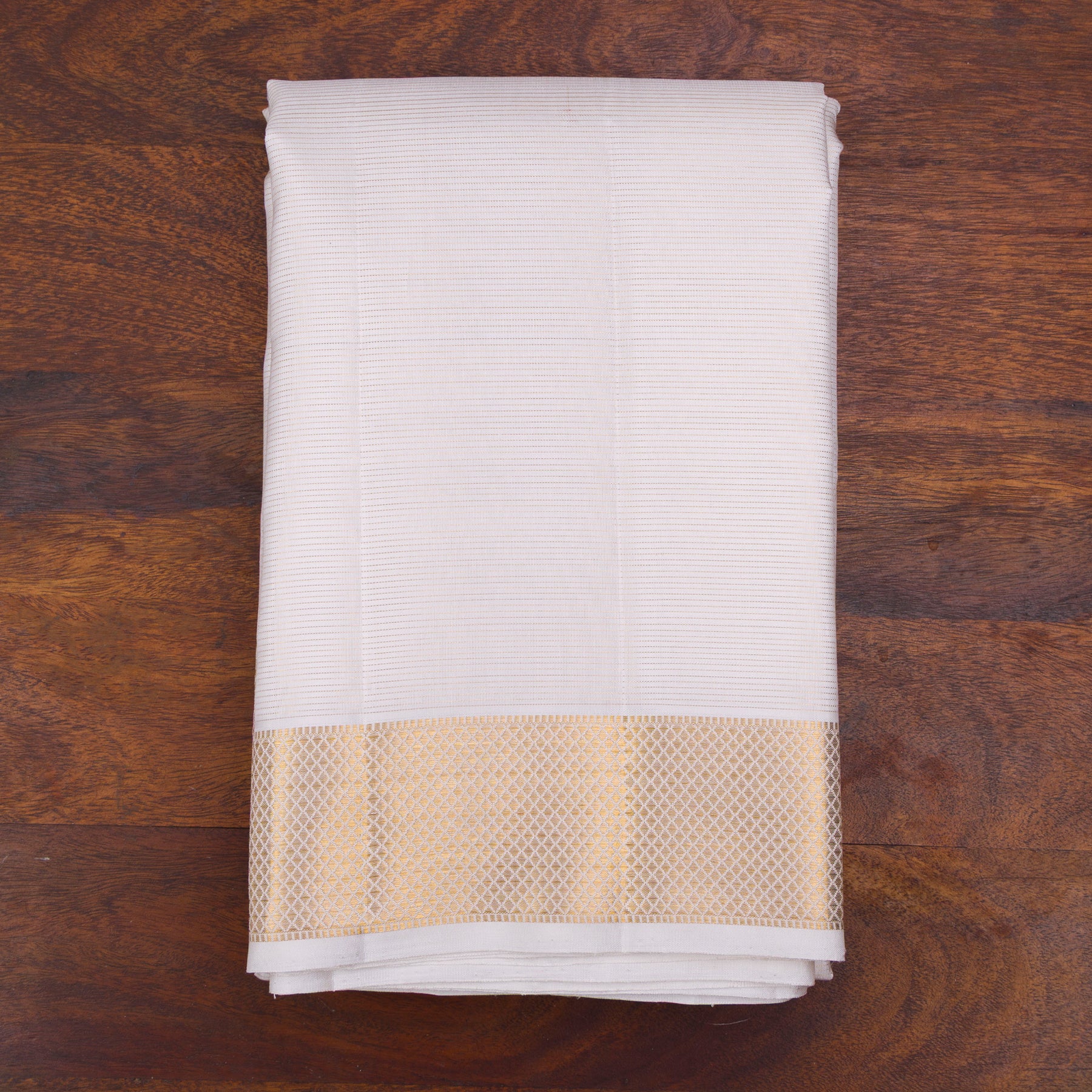 Kanakavalli Kanjivaram Silk Angavastram CO-ORD 26-110-AF001-02024 - Folded View
