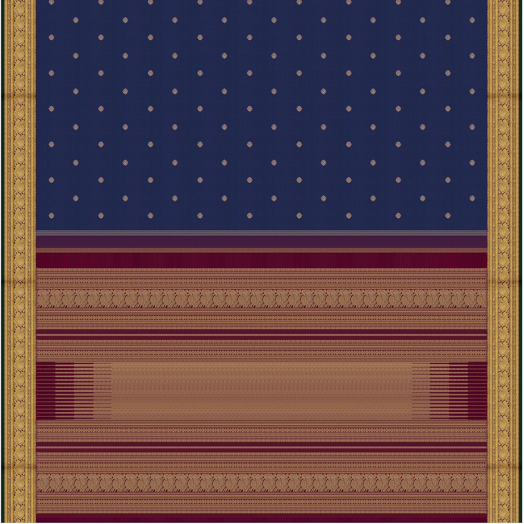 Kanakavalli Kanjivaram Silk Sari 26-110-HS001-00579 - Full View
