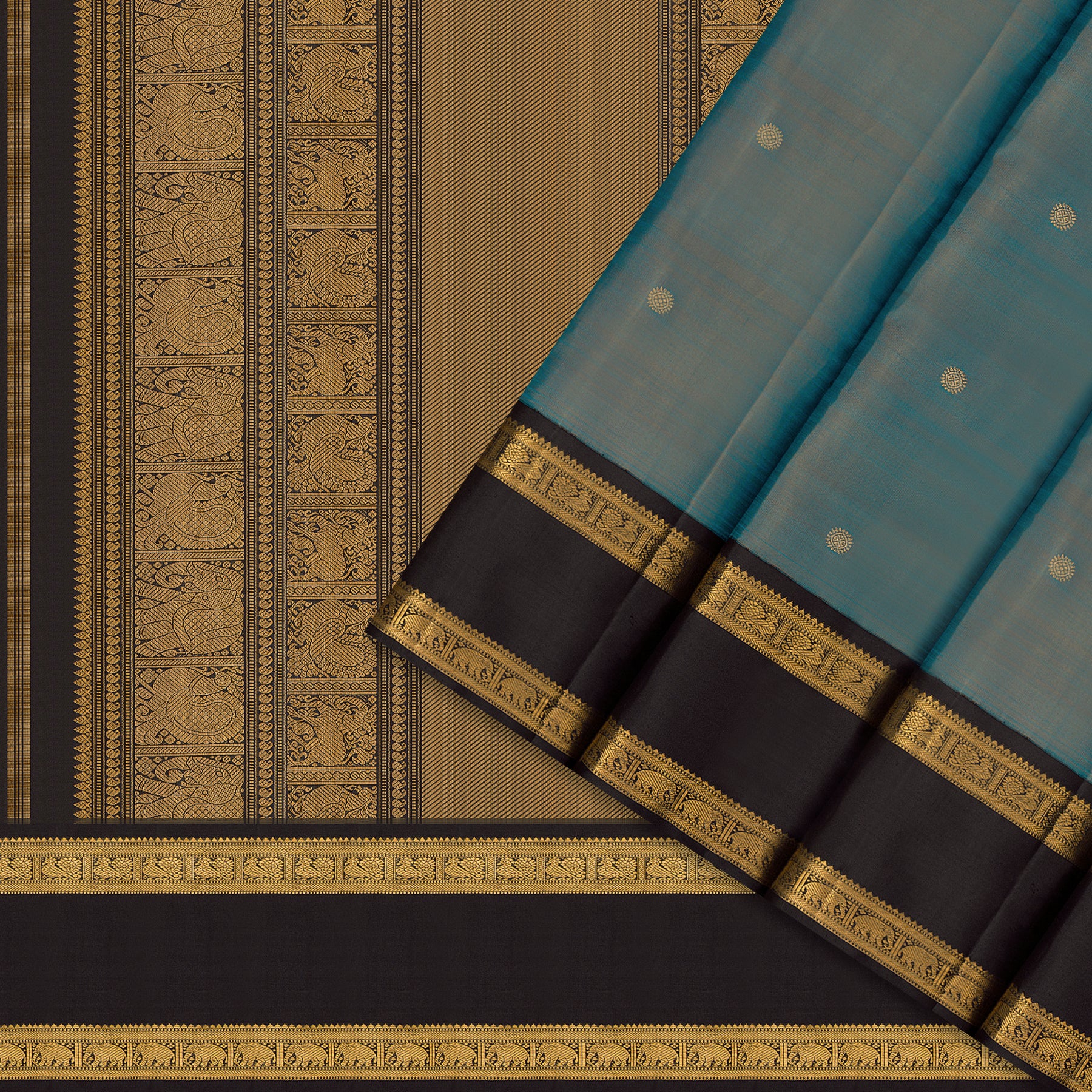 Kanakavalli Kanjivaram Silk Sari 26-110-HS001-00588 - Cover View