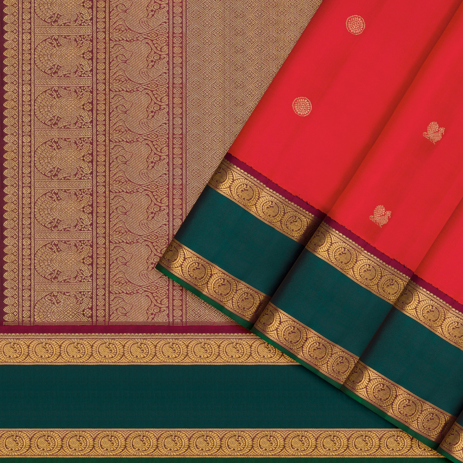 Kanakavalli Kanjivaram Silk Sari 26-110-HS001-00590 - Cover View