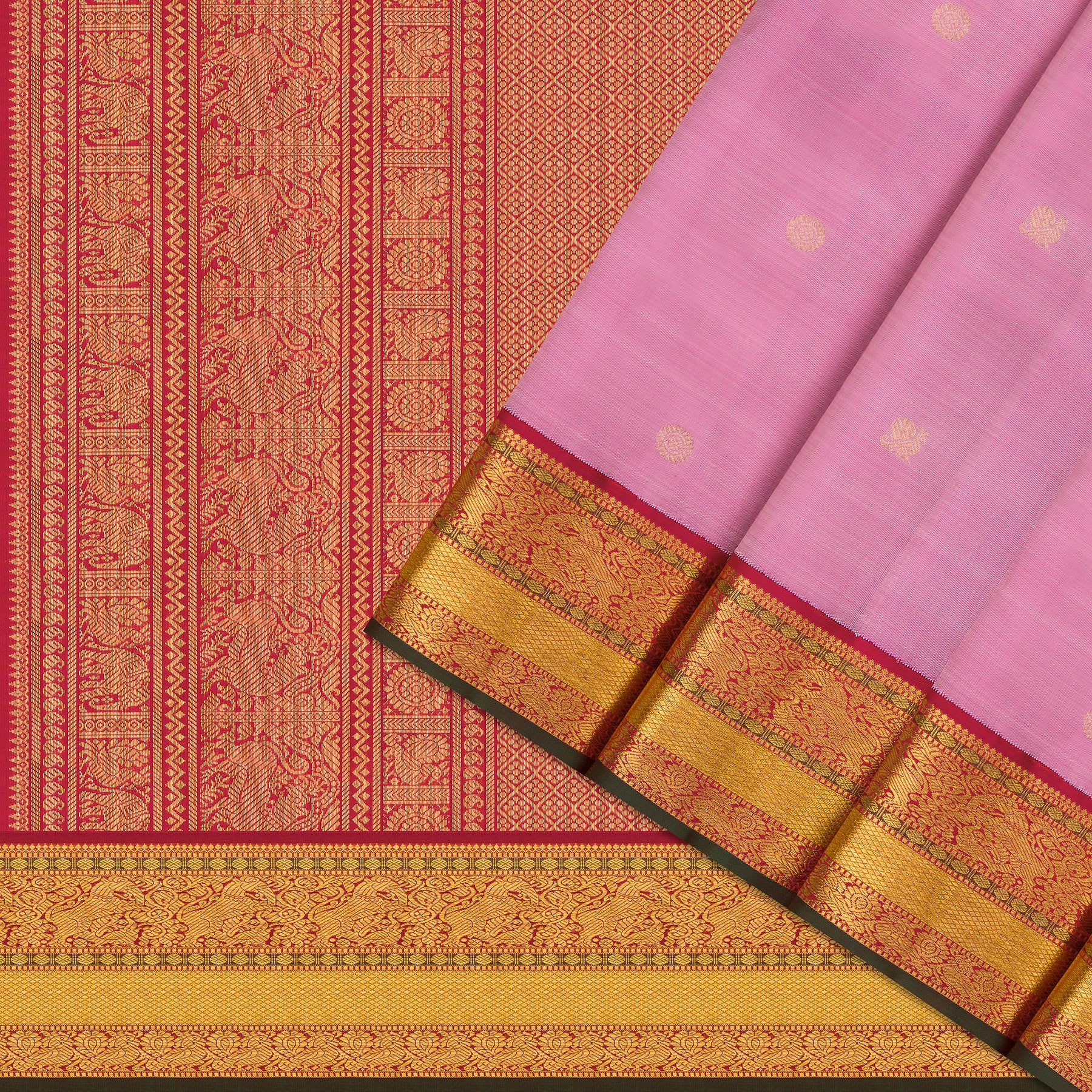 Kanakavalli Kanjivaram Silk Sari 26-110-HS001-00594 - Cover View