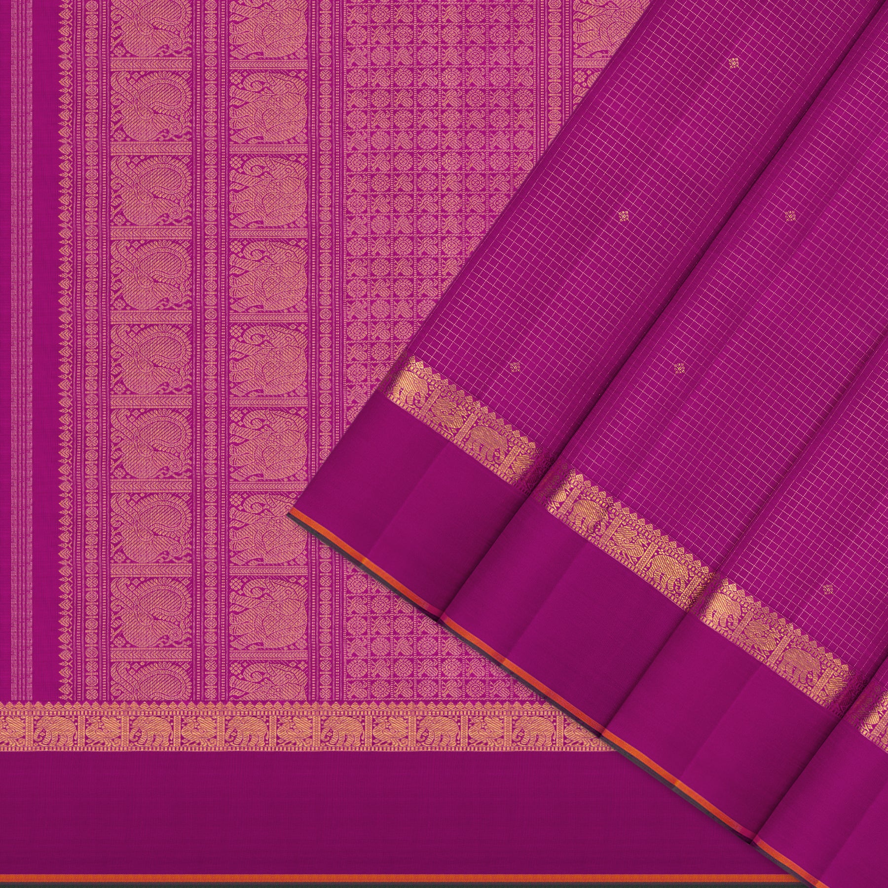 Kanakavalli Kanjivaram Silk Sari 26-110-HS001-00600 - Cover View