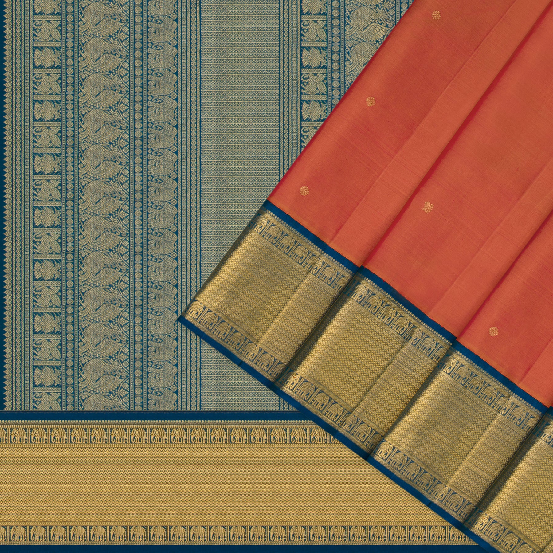 Kanakavalli Kanjivaram Silk Sari 26-110-HS001-00617 - Cover View