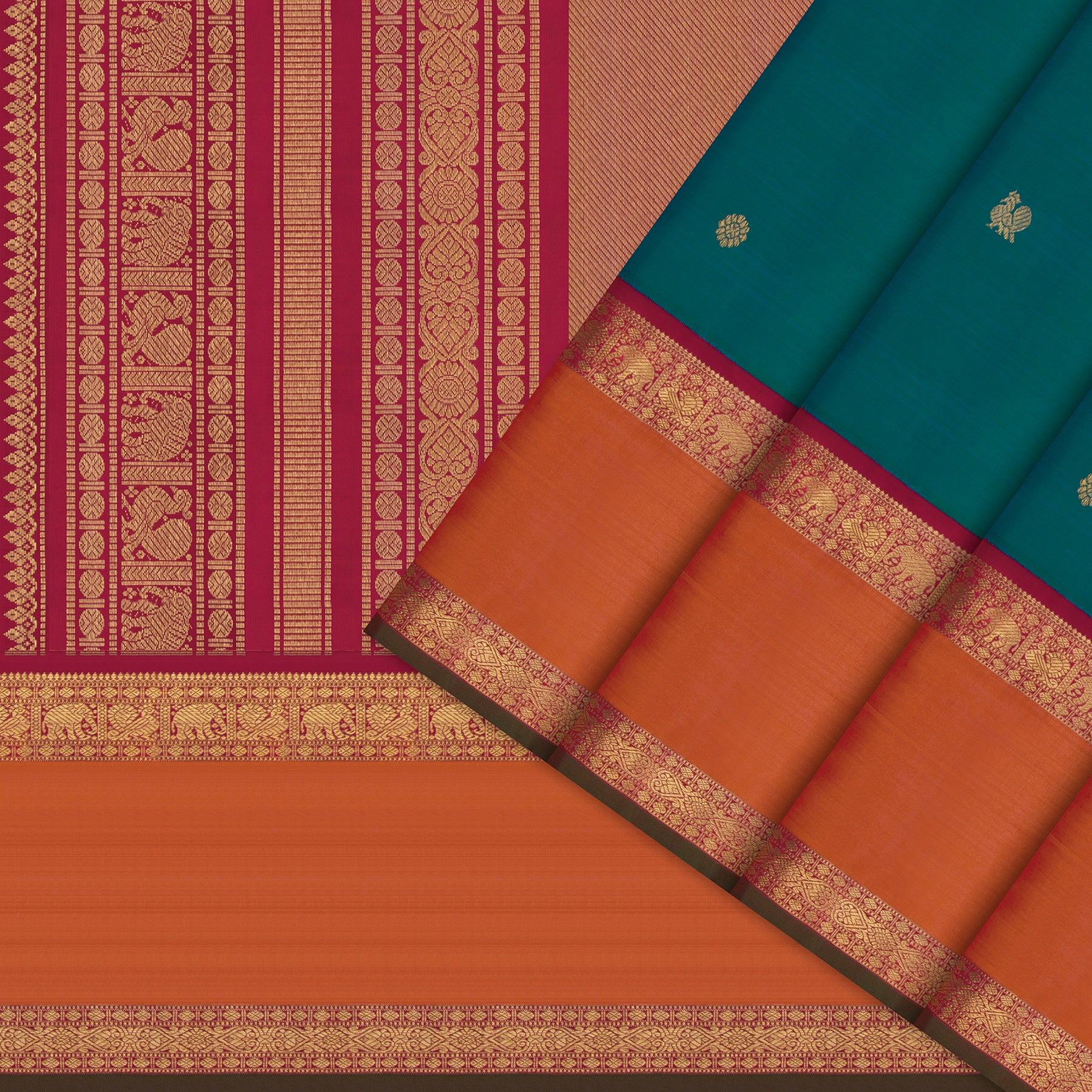 Kanakavalli Kanjivaram Silk Sari 26-110-HS001-00620 - Cover View