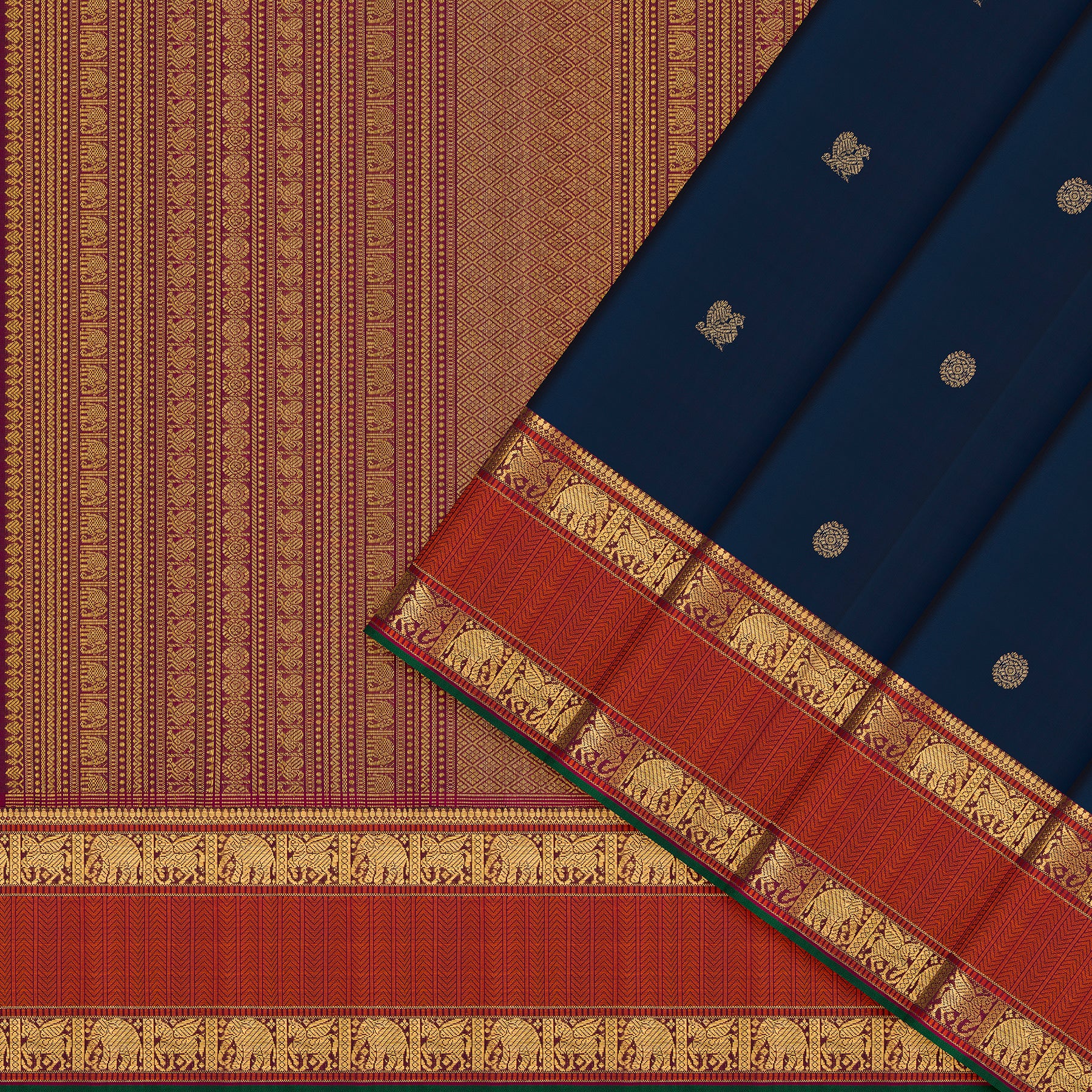 Kanakavalli Kanjivaram Silk Sari 26-110-HS001-00632 - Cover View