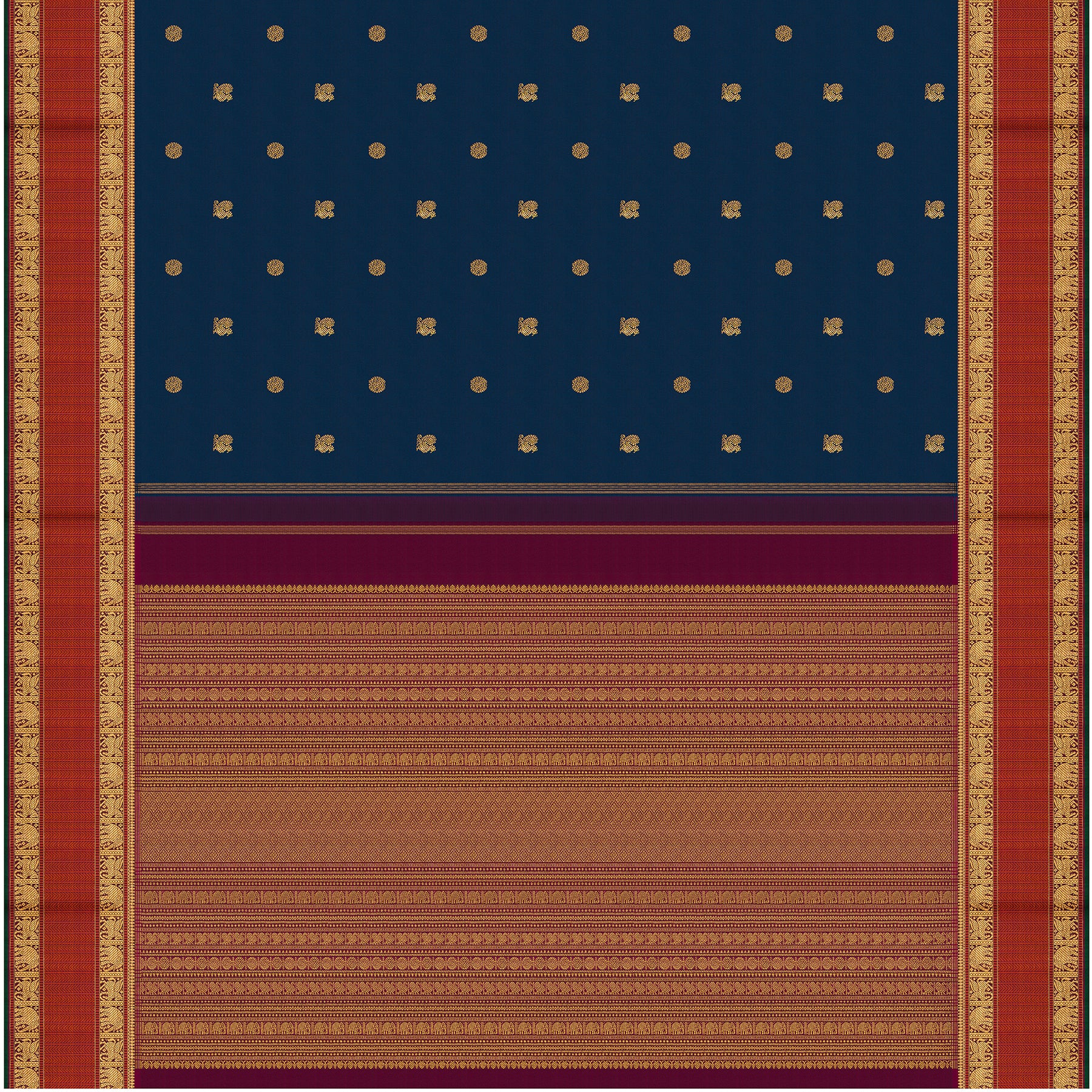 Kanakavalli Kanjivaram Silk Sari 26-110-HS001-00632 - Full View