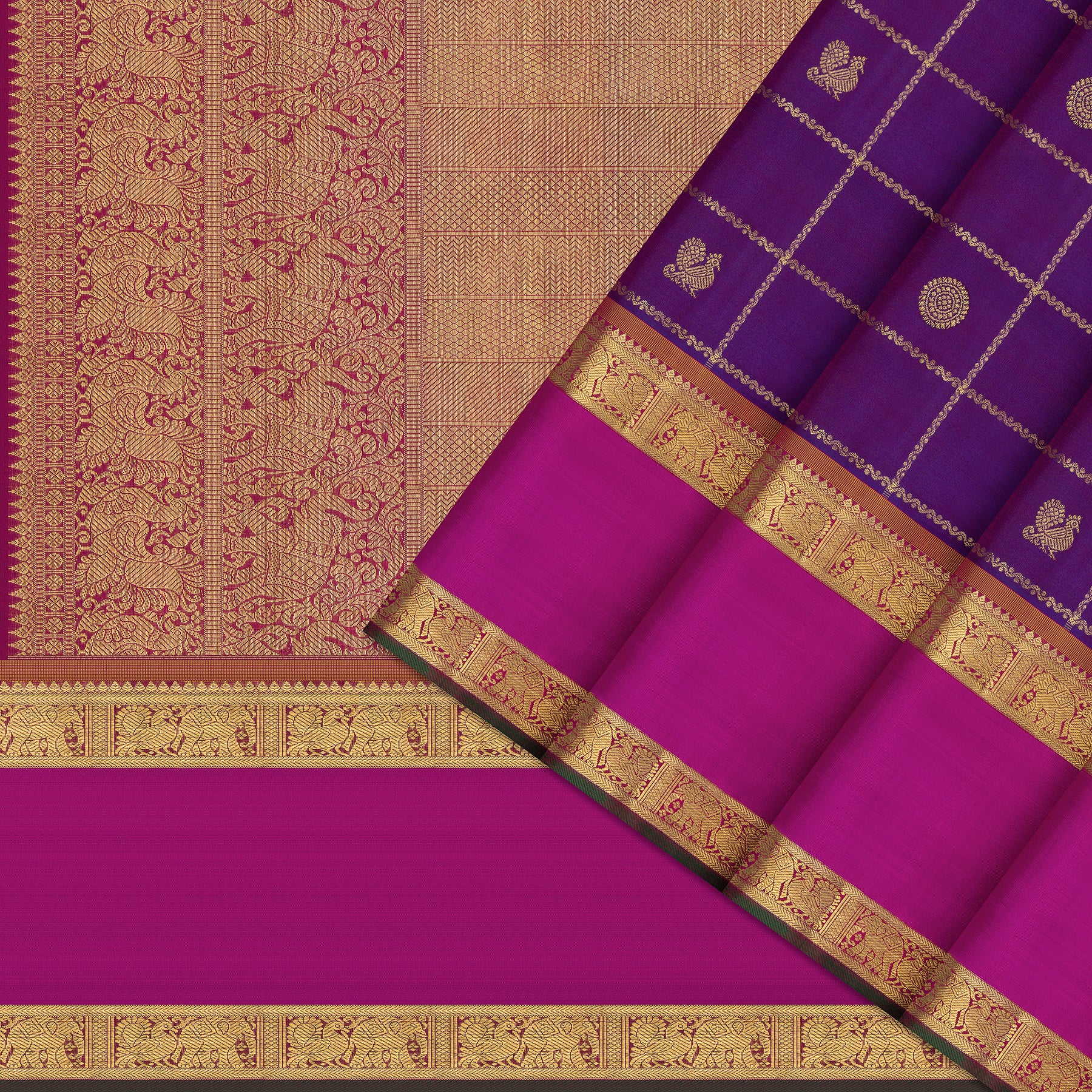 Kanakavalli Kanjivaram Silk Sari 26-110-HS001-00635 - Cover View