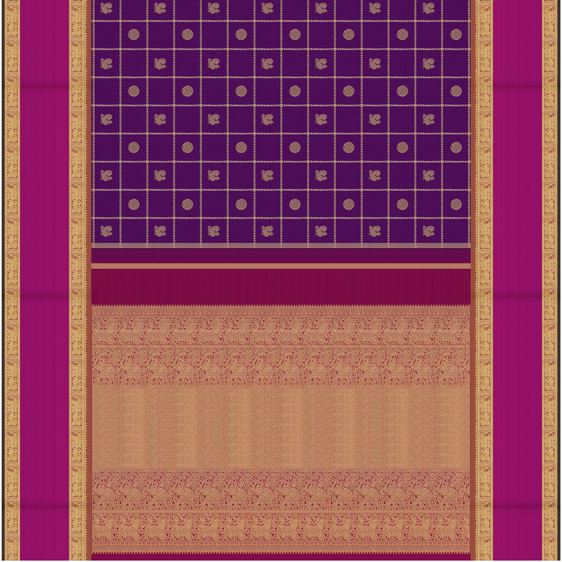 Kanakavalli Kanjivaram Silk Sari 26-110-HS001-00635 - Full View
