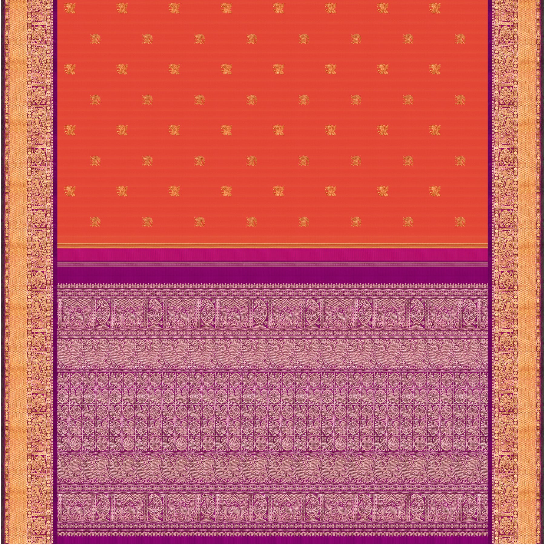 Kanakavalli Kanjivaram Silk Sari 26-110-HS001-00667 - Full View