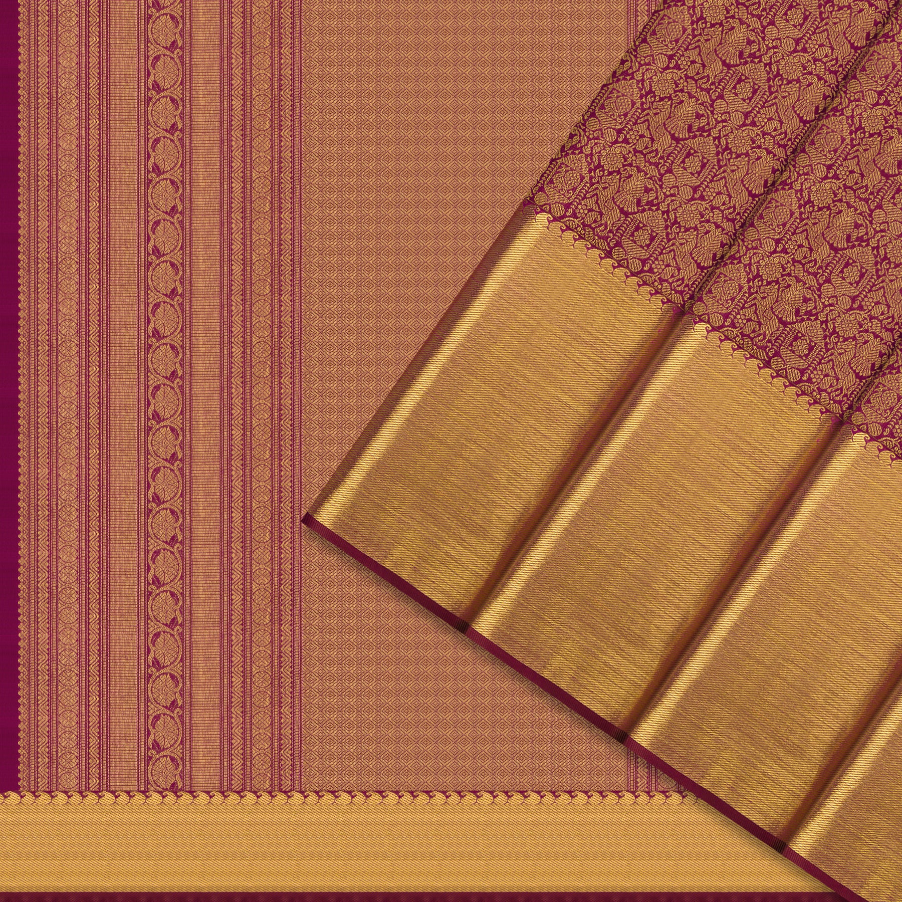 Kanakavalli Kanjivaram Silk Sari 26-110-HS001-00679 - Cover View