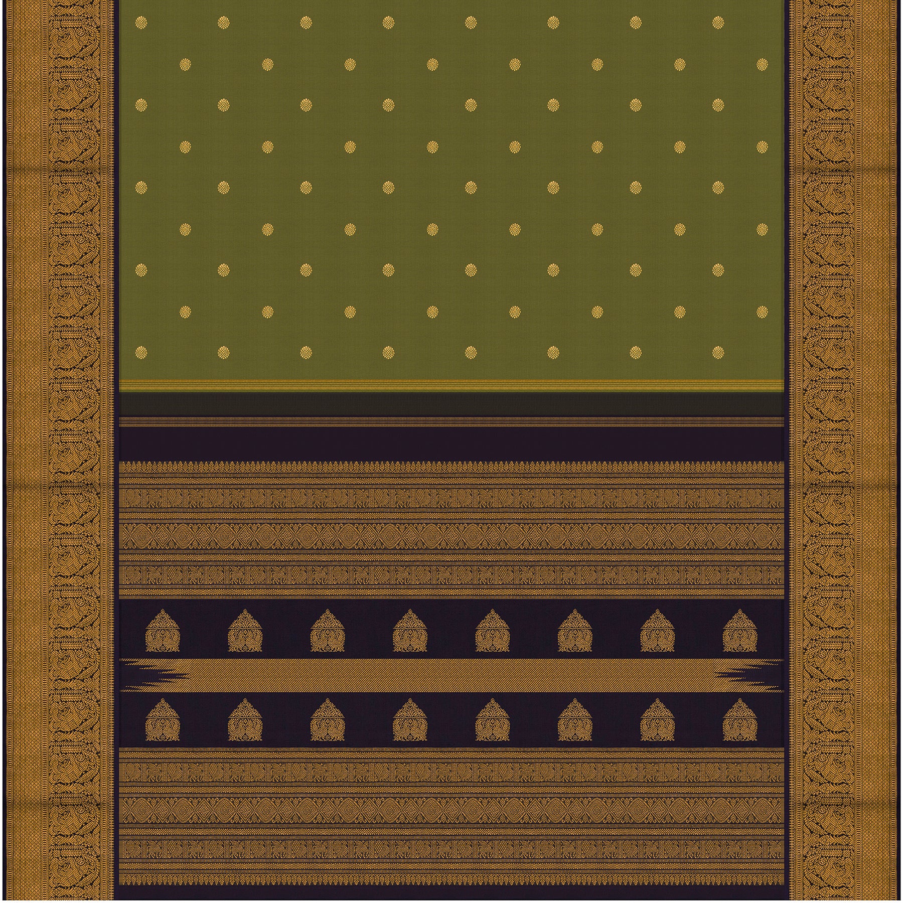 Kanakavalli Kanjivaram Silk Sari 26-110-HS001-00694 - Full View