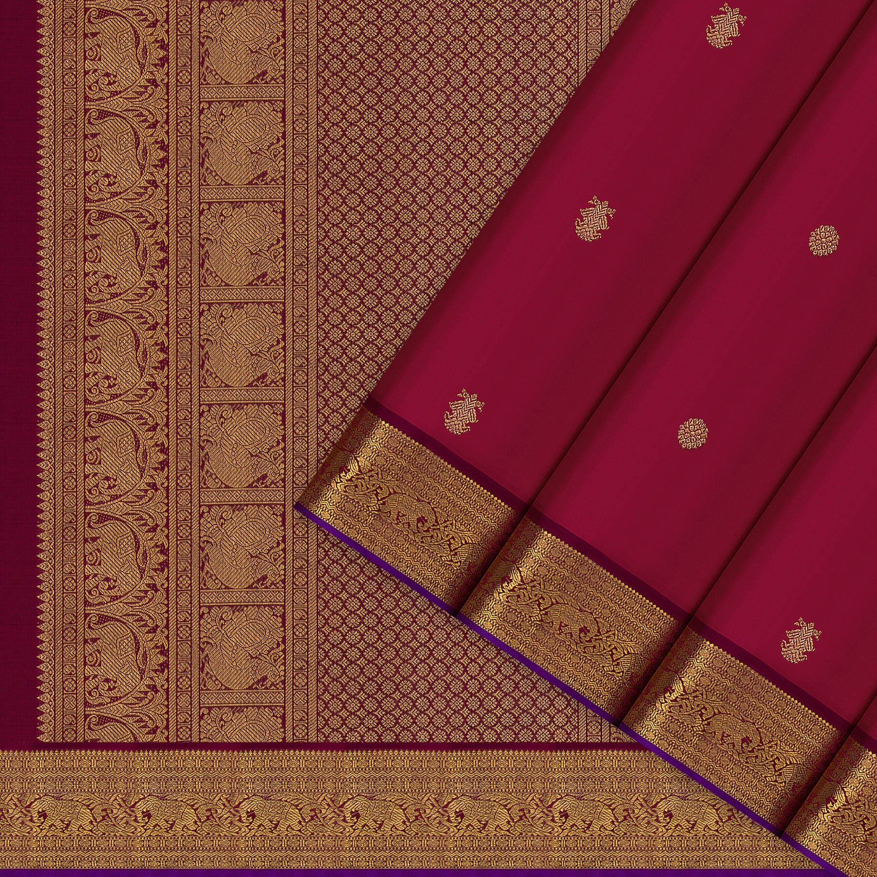Kanakavalli Kanjivaram Silk Sari 26-110-HS001-01620 - Cover View