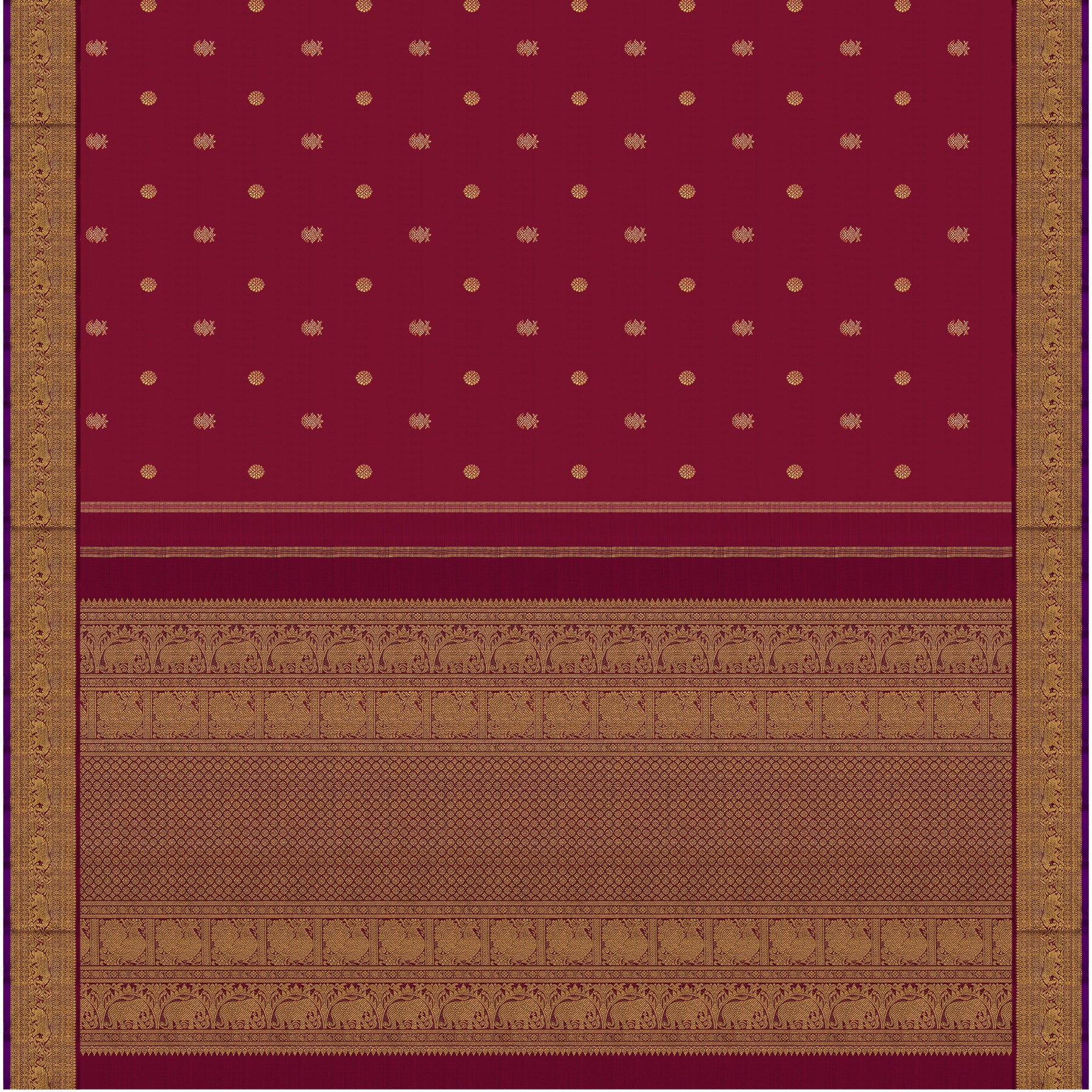 Kanakavalli Kanjivaram Silk Sari 26-110-HS001-01620 - Full View