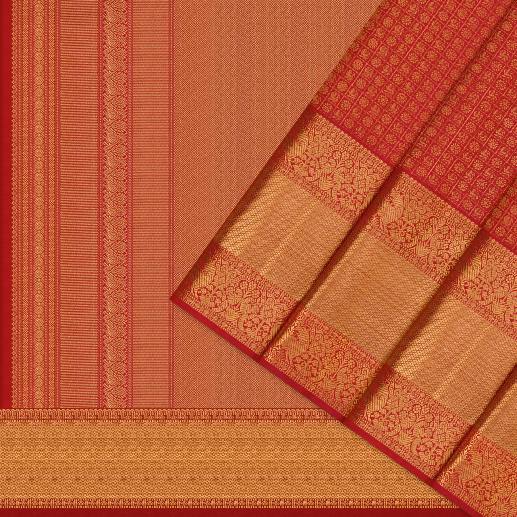 Kanakavalli Kanjivaram Silk Sari 26-110-HS001-01634 - Cover View