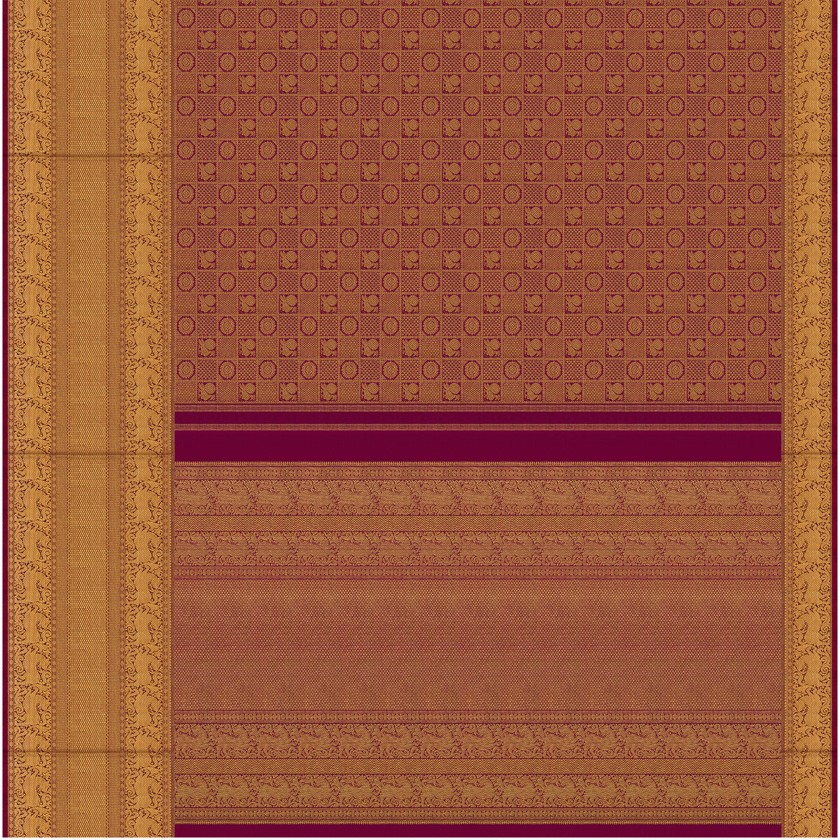 Kanakavalli Kanjivaram Silk Sari 26-110-HS001-01655 - Full View