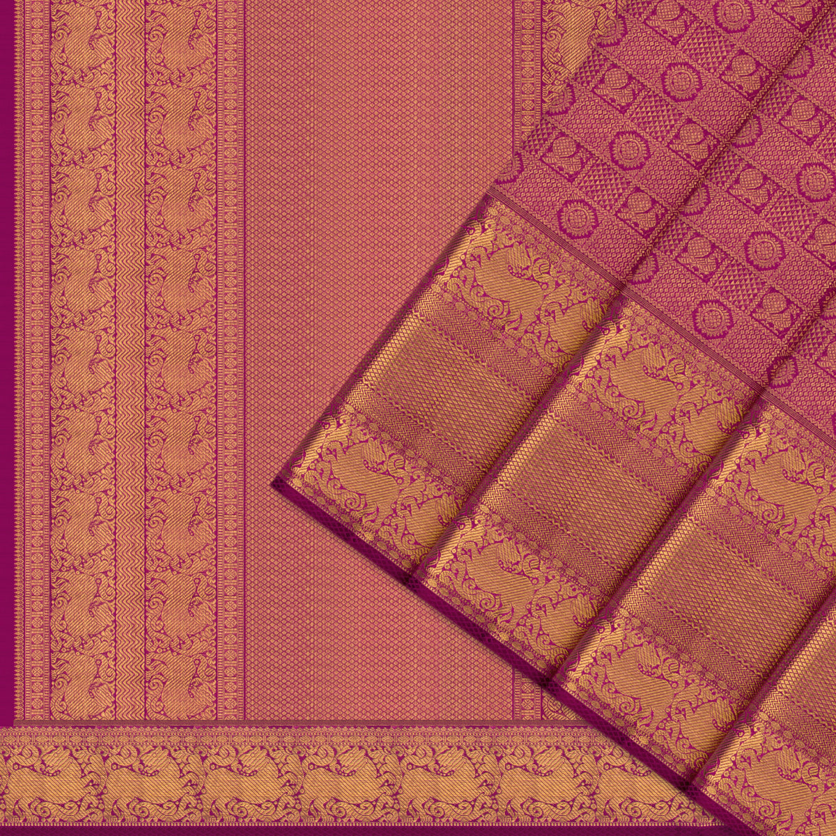 Kanakavalli Kanjivaram Silk Sari 26-110-HS001-01656 - Cover View