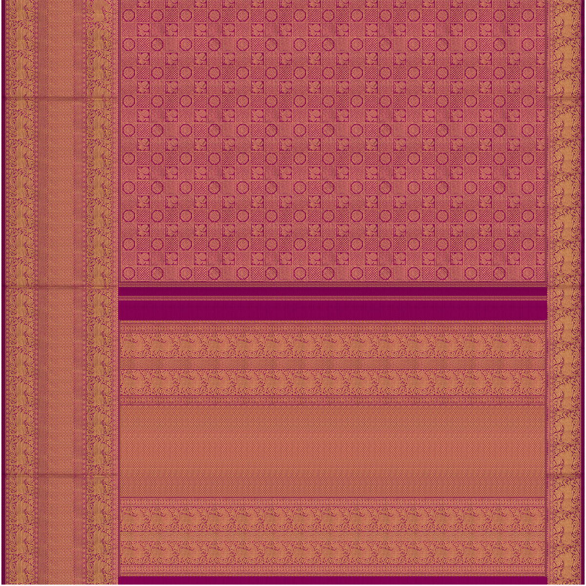 Kanakavalli Kanjivaram Silk Sari 26-110-HS001-01656 - Full View