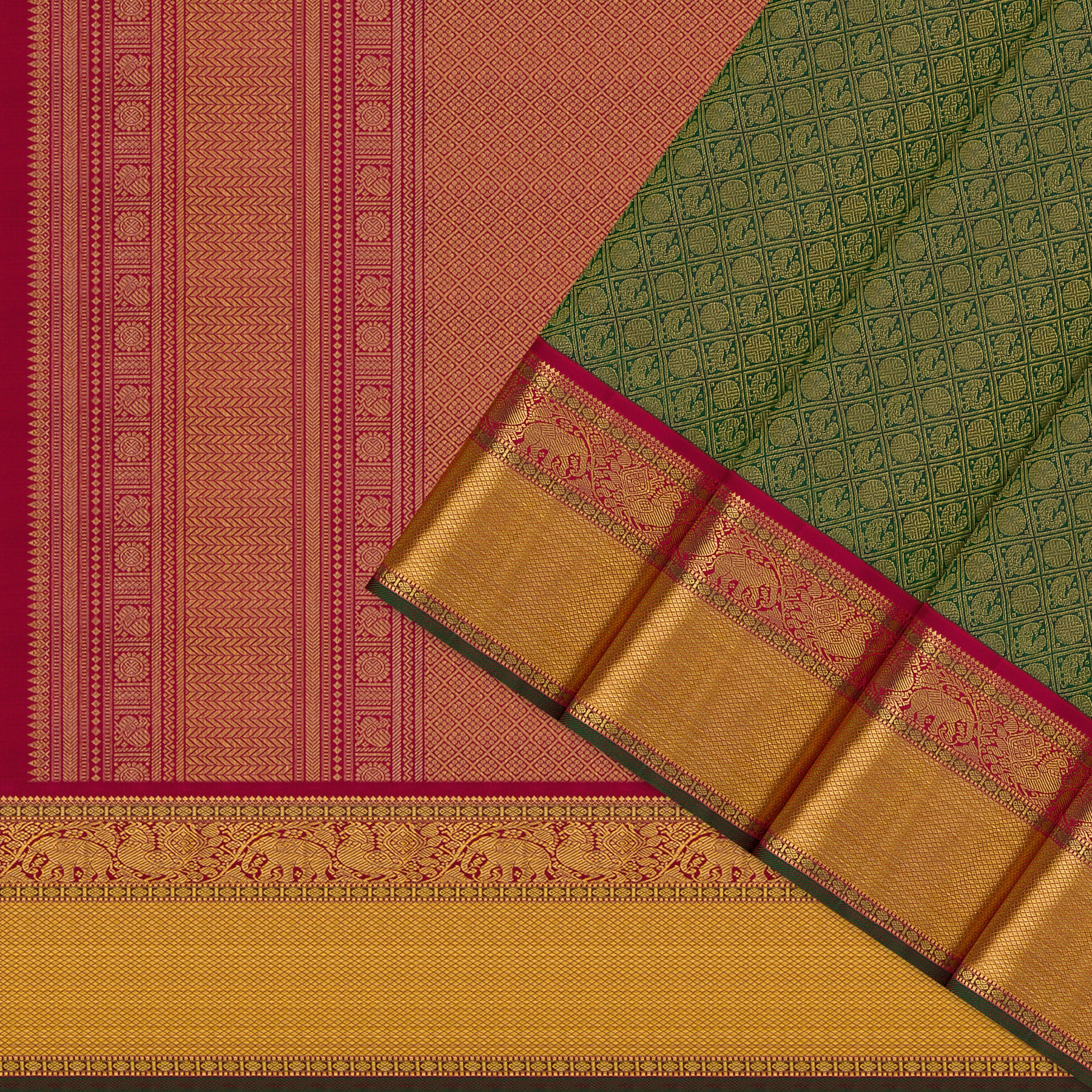 Kanakavalli Kanjivaram Silk Sari 26-110-HS001-01667 - Cover View