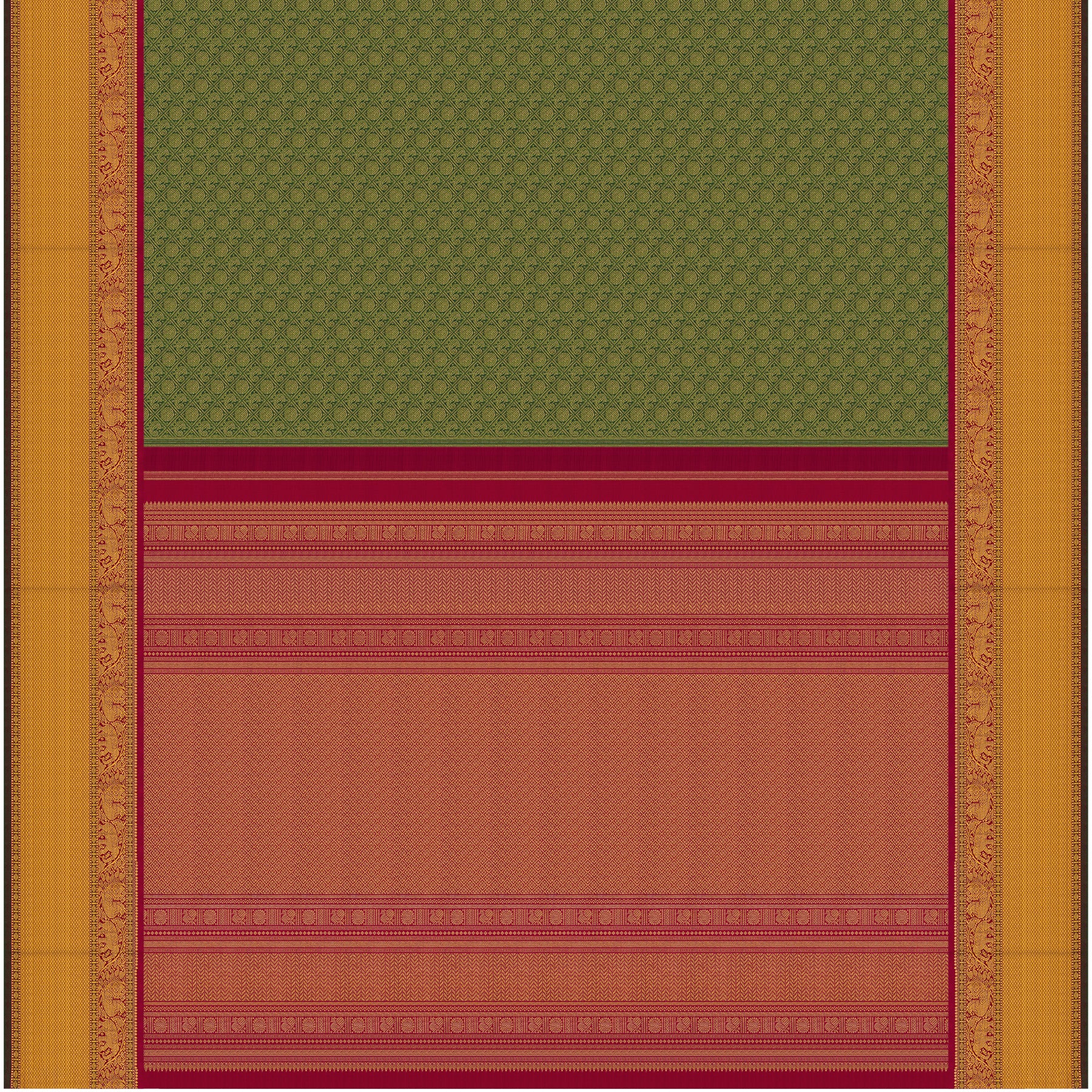 Kanakavalli Kanjivaram Silk Sari 26-110-HS001-01667 - Full View