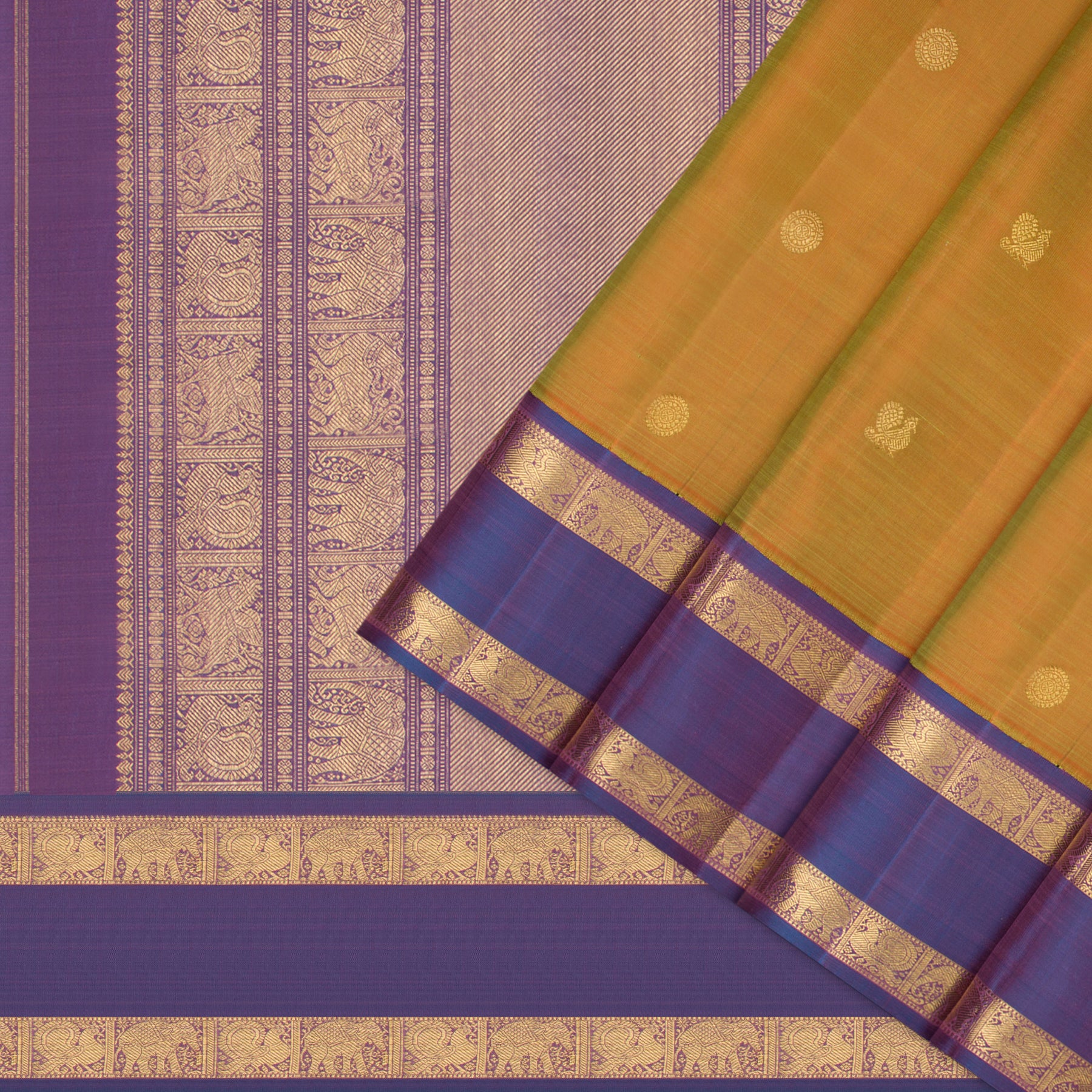 Kanakavalli Kanjivaram Silk Sari 26-110-HS001-01685 - Cover View