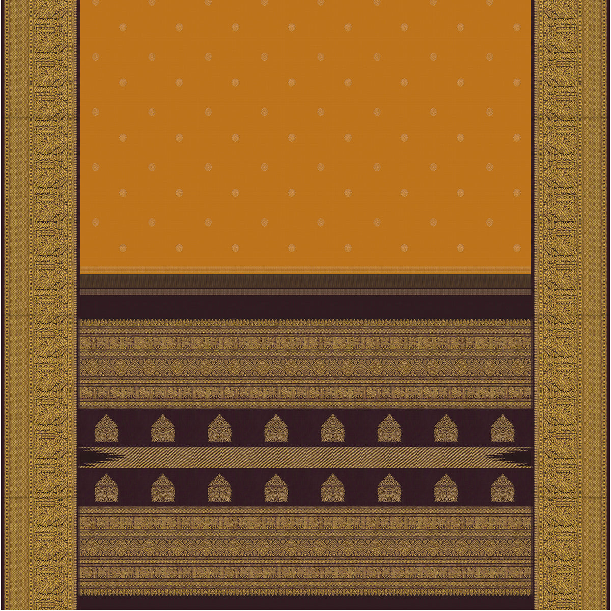 Kanakavalli Kanjivaram Silk Sari 26-110-HS001-01700 - Full View