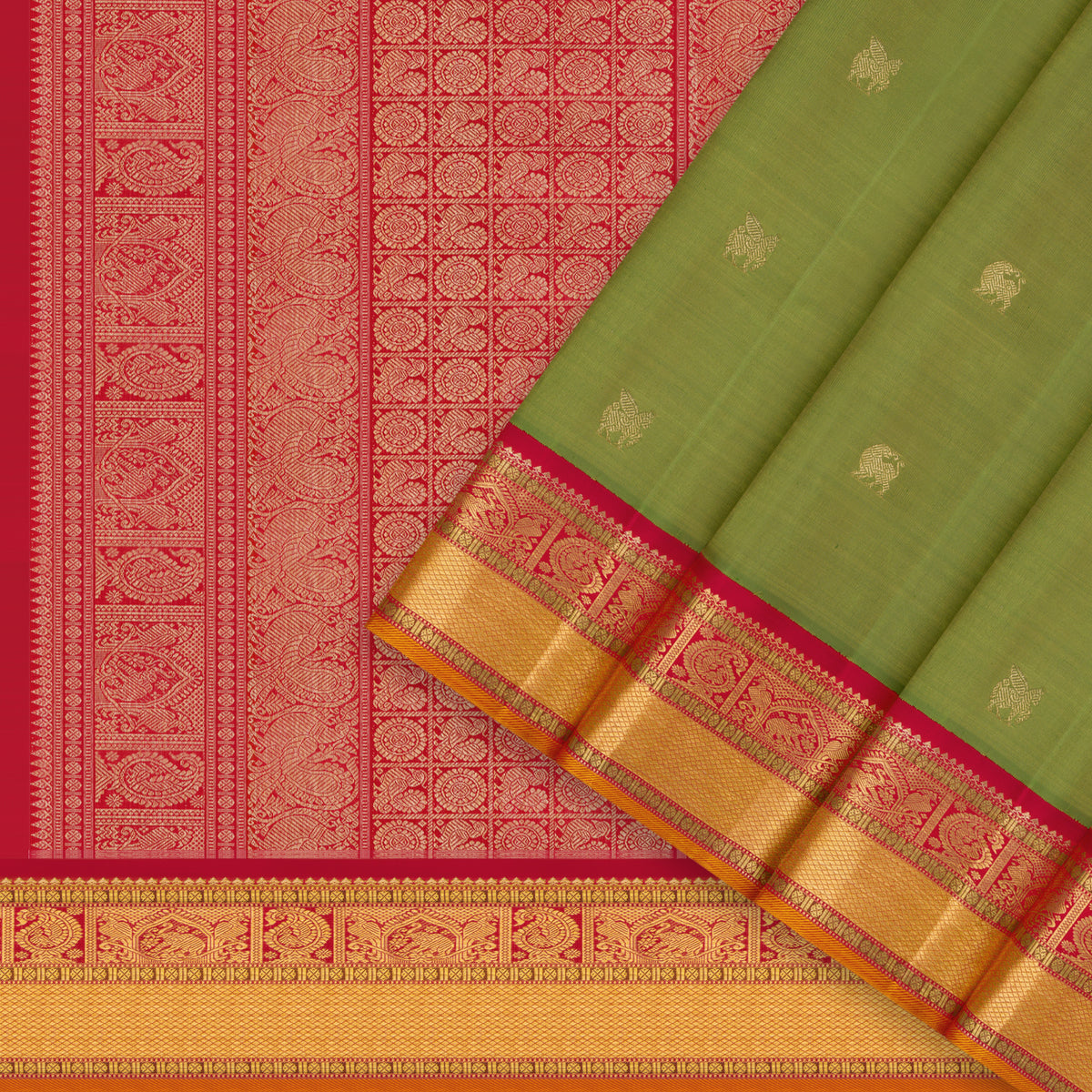 Kanakavalli Kanjivaram Silk Sari 26-110-HS001-01704 - Cover View