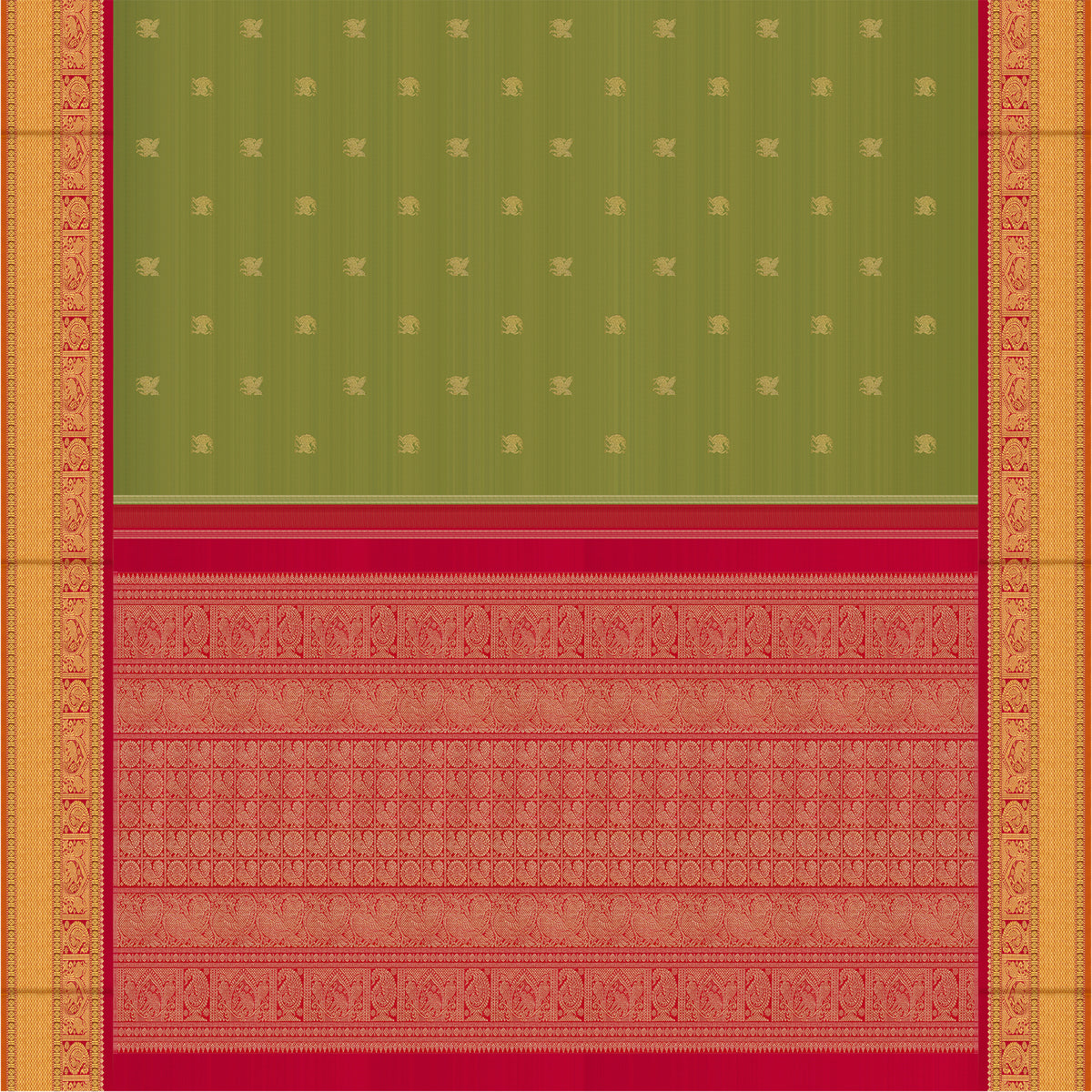 Kanakavalli Kanjivaram Silk Sari 26-110-HS001-01704 - Full View