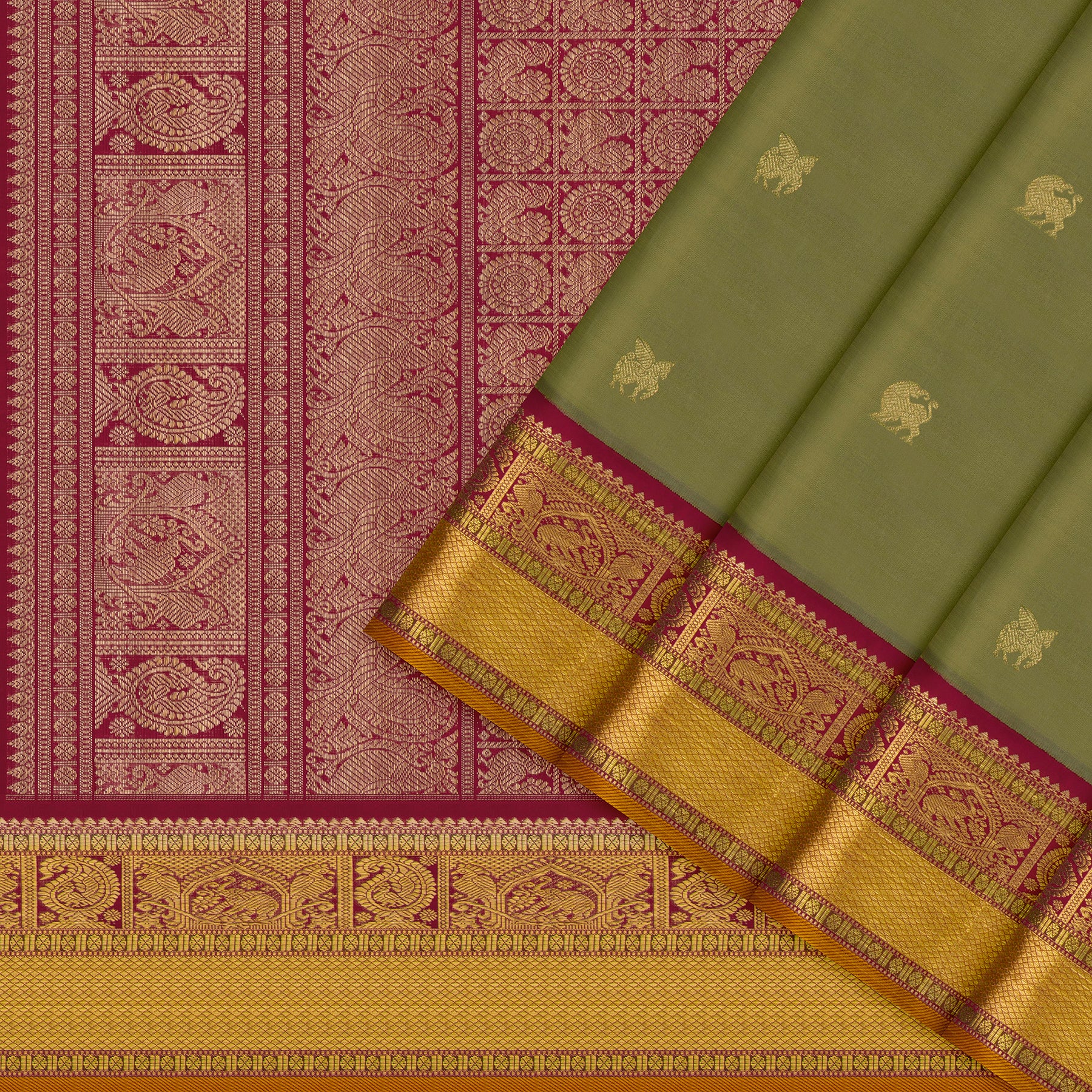 Kanakavalli Kanjivaram Silk Sari 26-110-HS001-01705 - Cover View