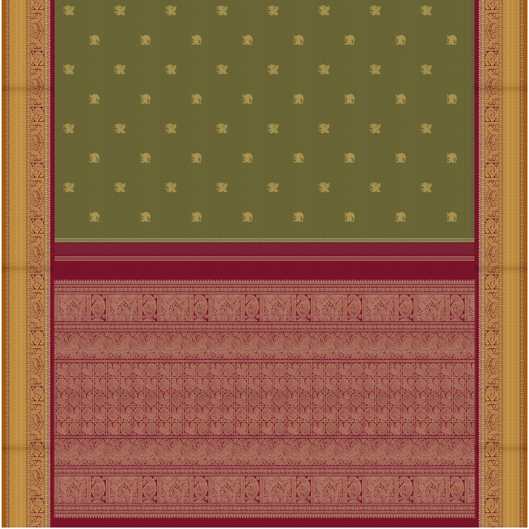 Kanakavalli Kanjivaram Silk Sari 26-110-HS001-01705 - Full View