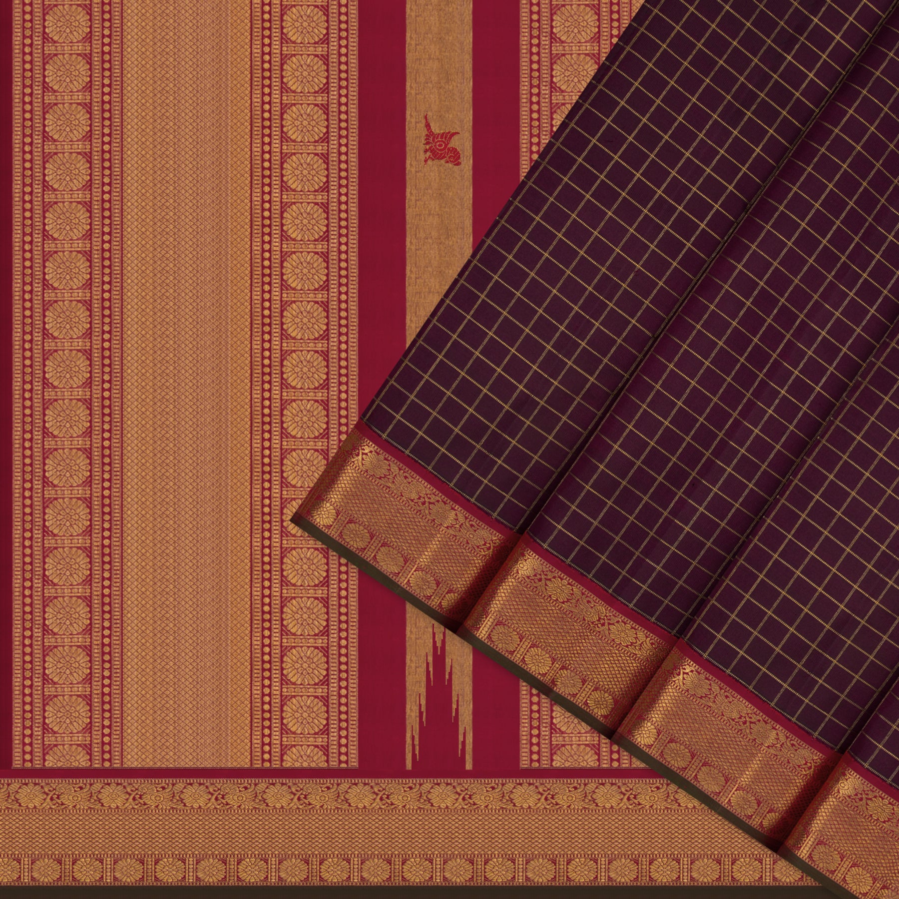 Kanakavalli Kanjivaram Silk Sari 26-110-HS001-01710 - Cover View