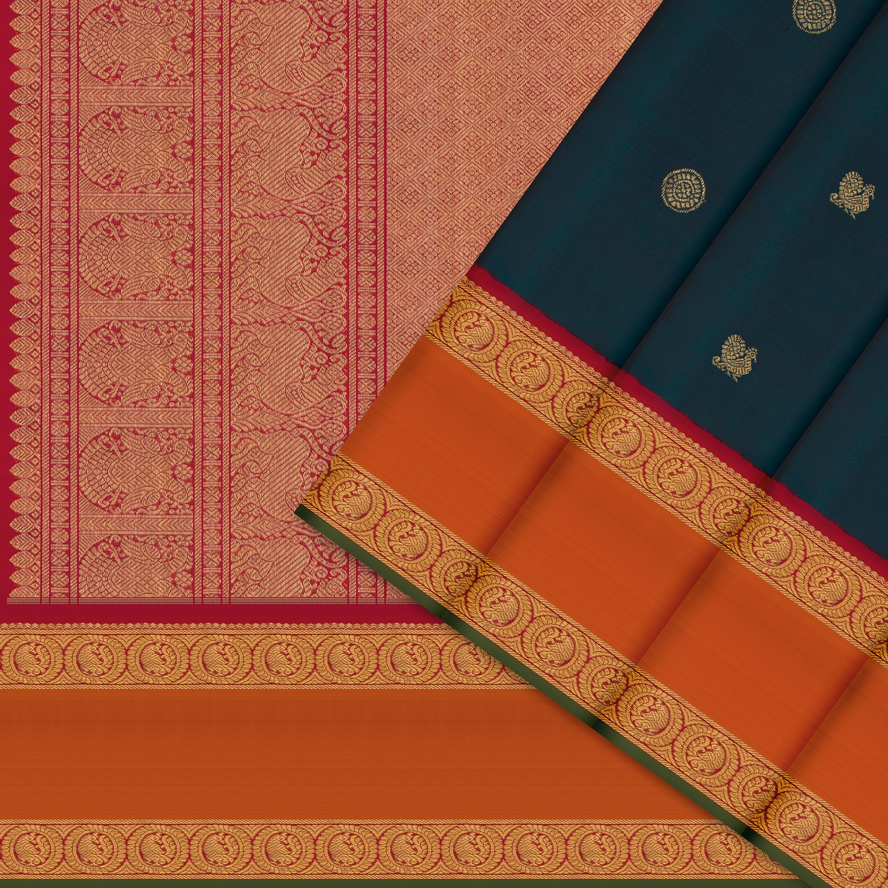 Kanakavalli Kanjivaram Silk Sari 26-110-HS001-01712 - Cover View