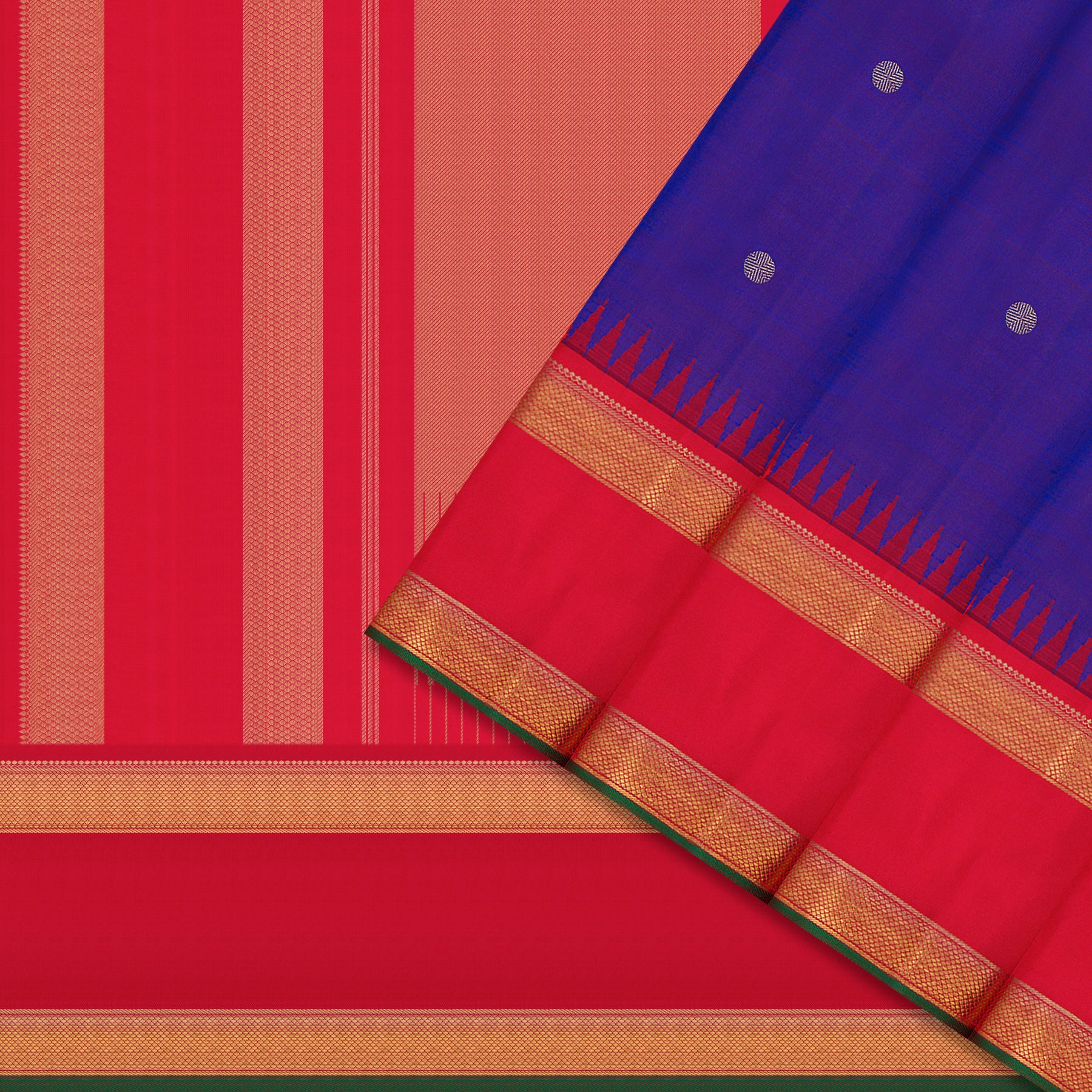 Kanakavalli Kanjivaram Silk Sari 26-110-HS001-01713 - Cover View